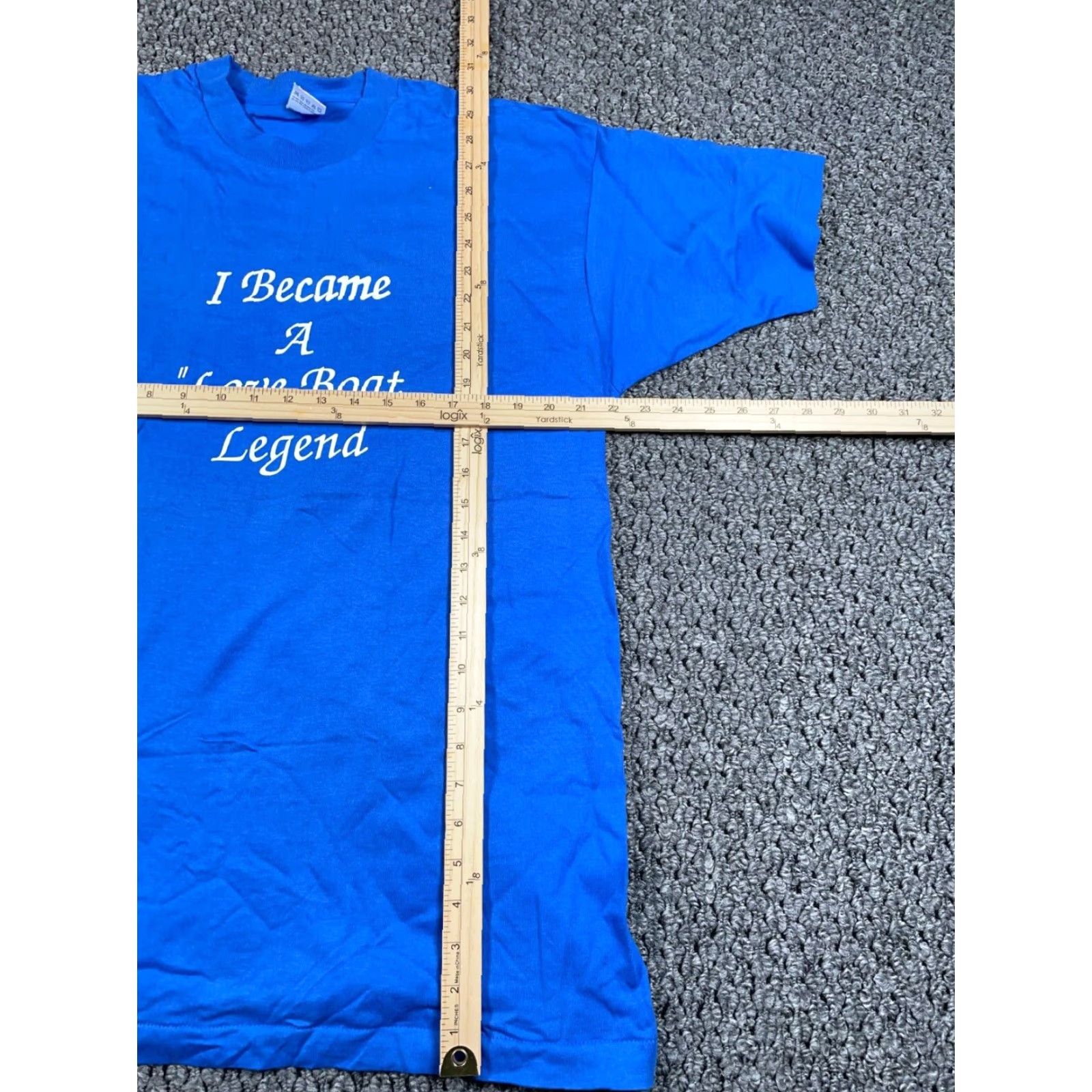 Fruit Of The Loom VINTAGE Fruit of the Loom T-Shirt Navy Blue 90s Love Boat Legend Short Sleeve Adult XL Size US XL / EU 56 / 4 - 5 Thumbnail