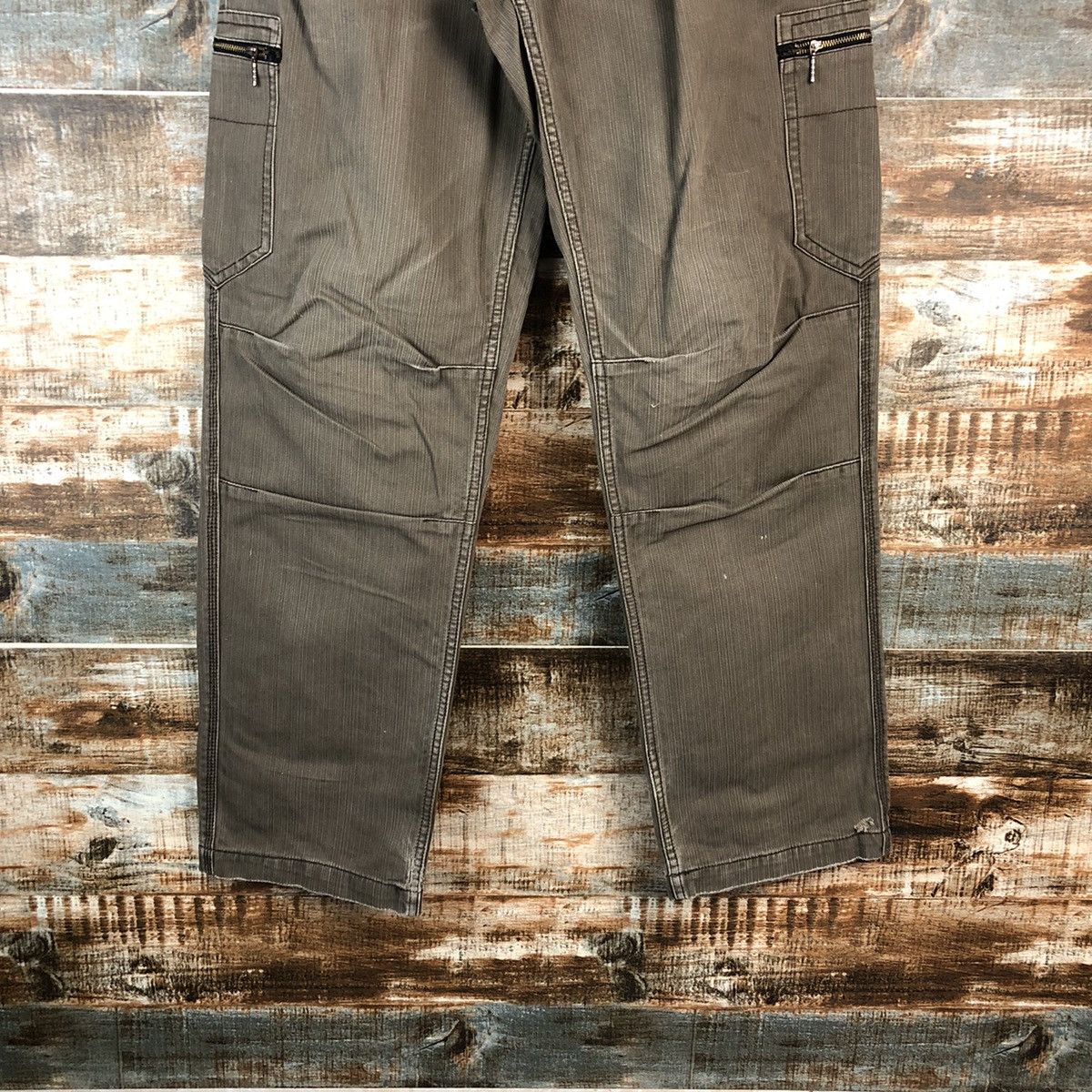 Faded Glory × Japanese Brand Dogman Brown Cargo Multipocket Pants #A2528 Size US 31 - 6 Thumbnail