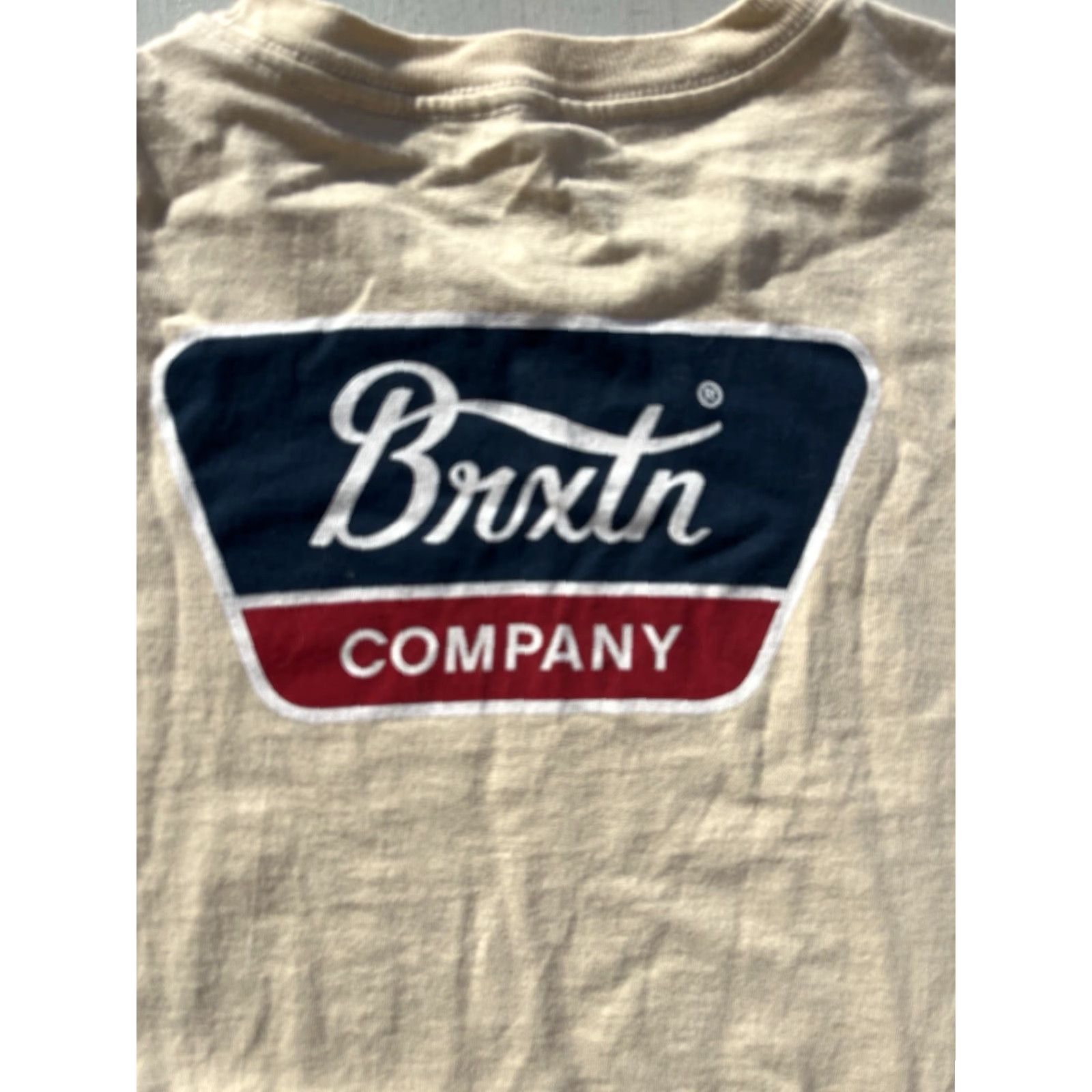 Brixton Men's Brixton T-Shirt Yellow Spell-Out XL Streetwear Logo Casual City Beach Surf Shirt Men Size US XL / EU 56 / 4 - 2 Thumbnail