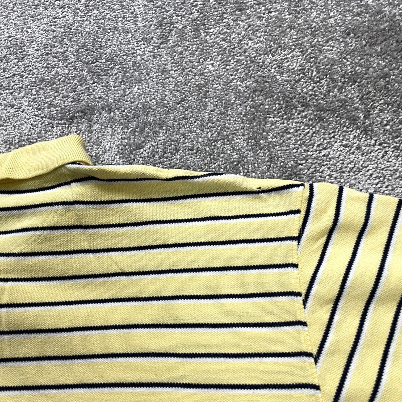 Wrangler Wrangler Polo Shirt Mens 2XL Yellow Cotton Striped Short Sleeve Casual Golf Top Size US XXL / EU 58 / 5 - 5 Thumbnail