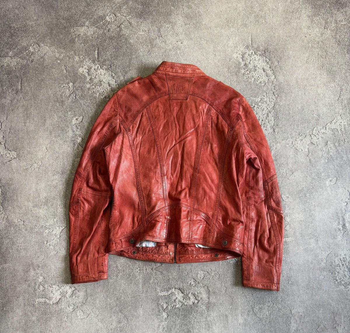 Other Gipsy avantgarde leather biker jacket opium punk retro 90s Size L / US 10 / IT 46 - 13 Thumbnail