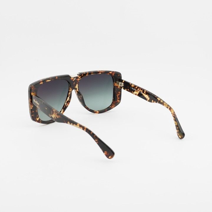 Max Mara Max Mara SPARK1 MM0075 52P Sunglasses Havana Shield Frame Size ONE SIZE - 5 Thumbnail