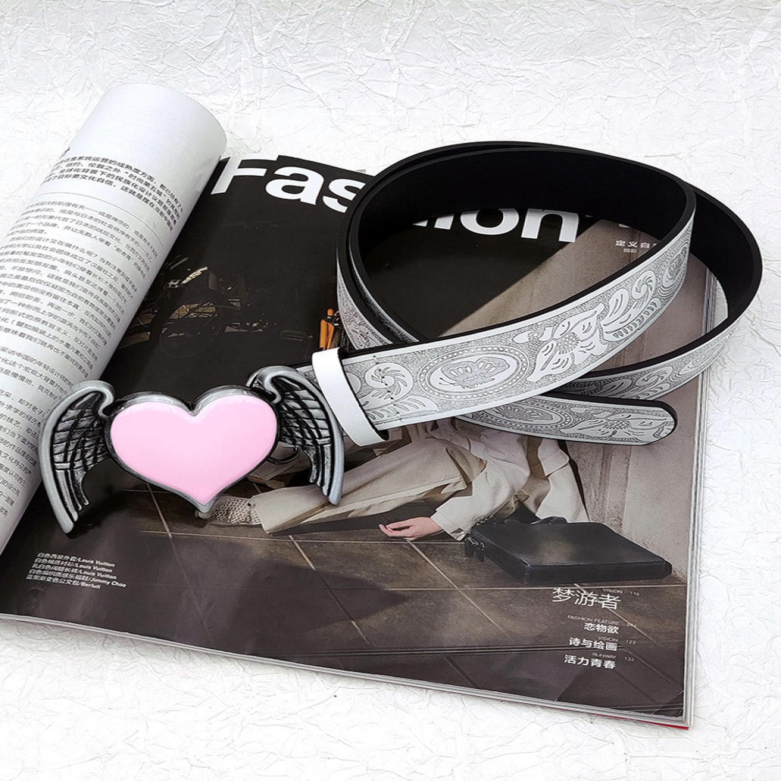 Vintage Chic Heart Winged Belt Size ONE SIZE - 4 Thumbnail