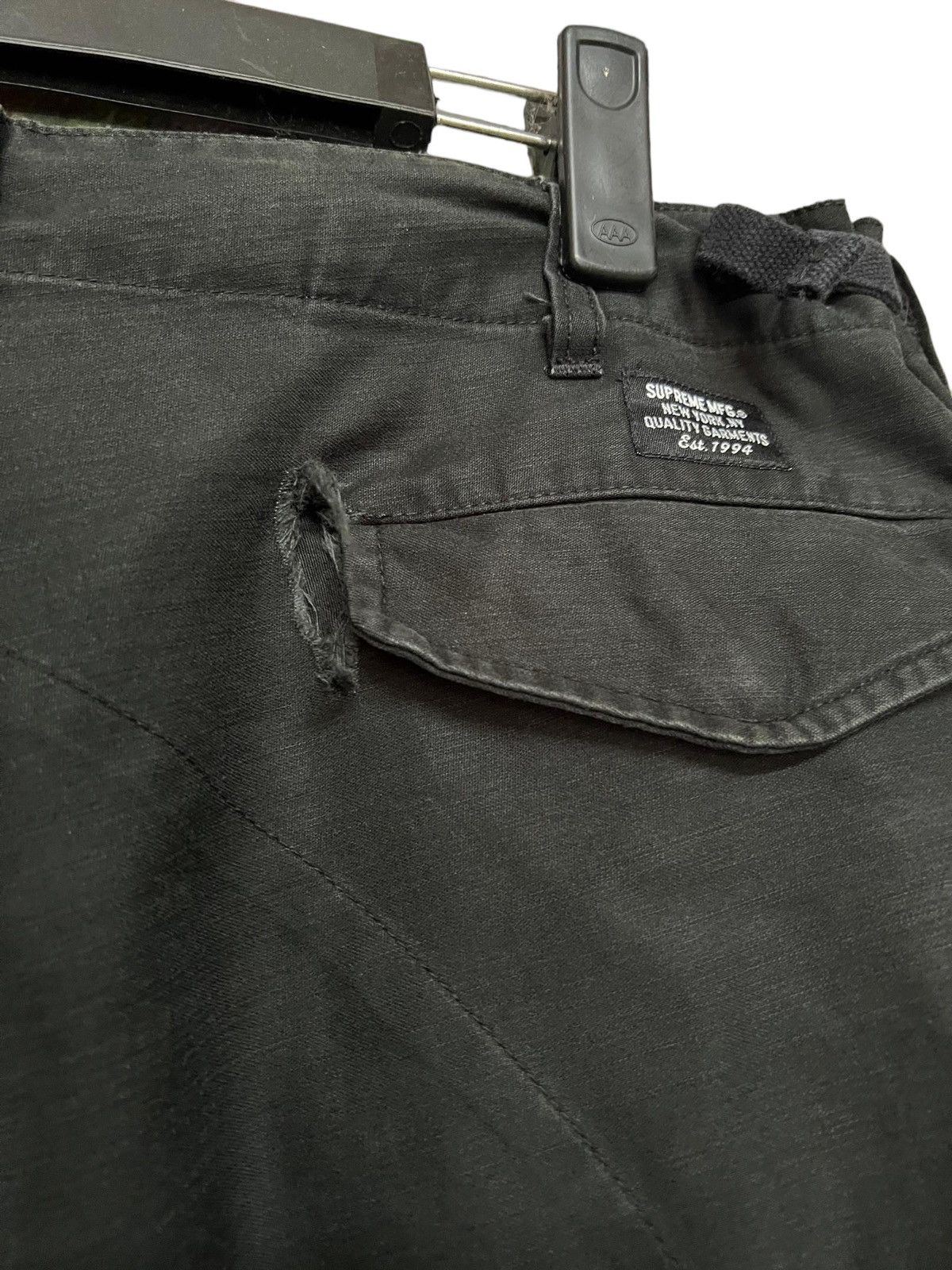 Supreme Authentic🔥Supreme Cargo Pants *BLACK* Drawstring Leg Size US 32 / EU 48 - 8 Thumbnail
