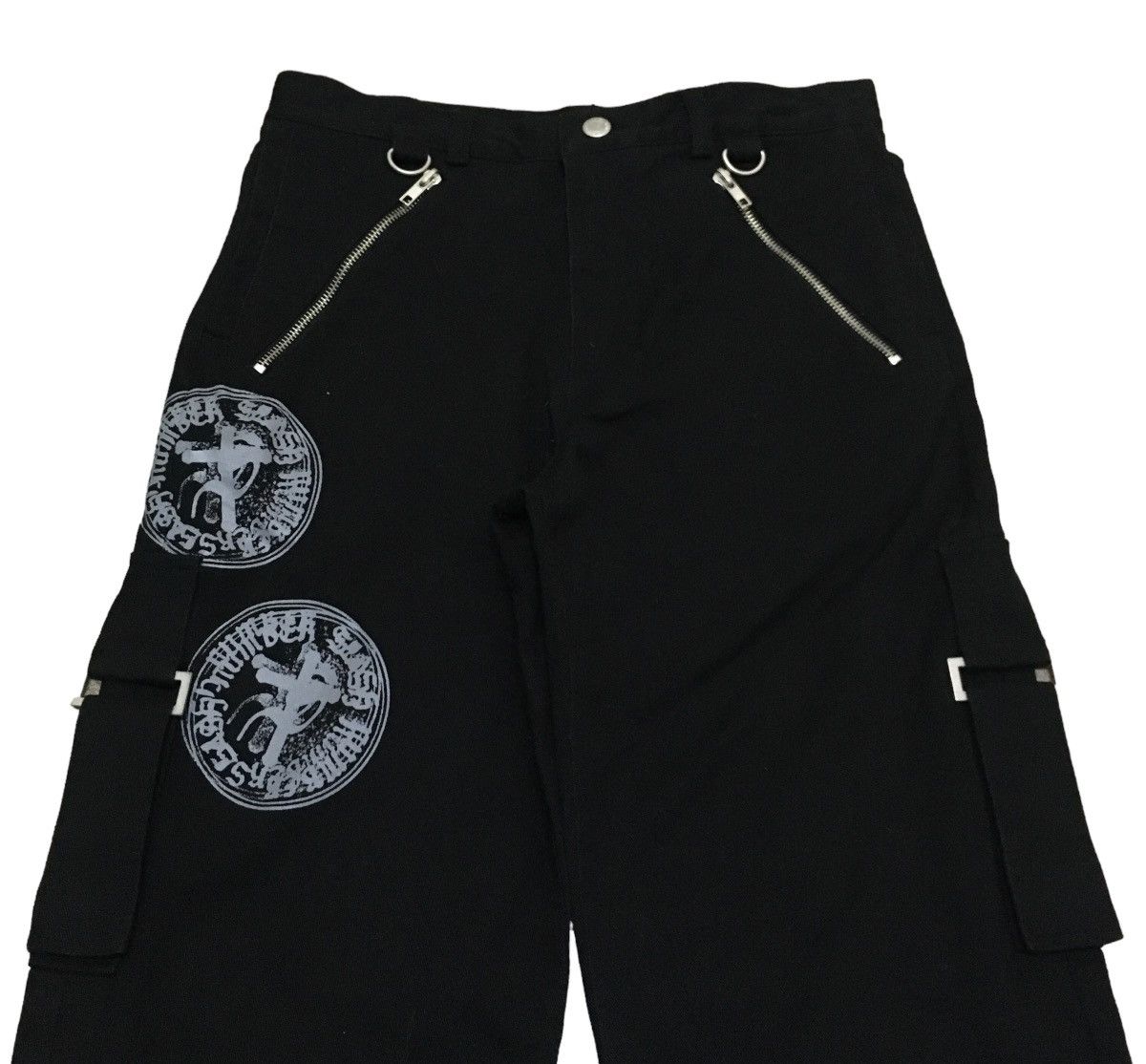 14th Addiction × Japanese Brand × Le Grande Bleu (L.G.B.) Rare Design Vintage Japanese Brand Slash Bondage Pants 1990s Size US 28 / EU 44 - 3 Thumbnail
