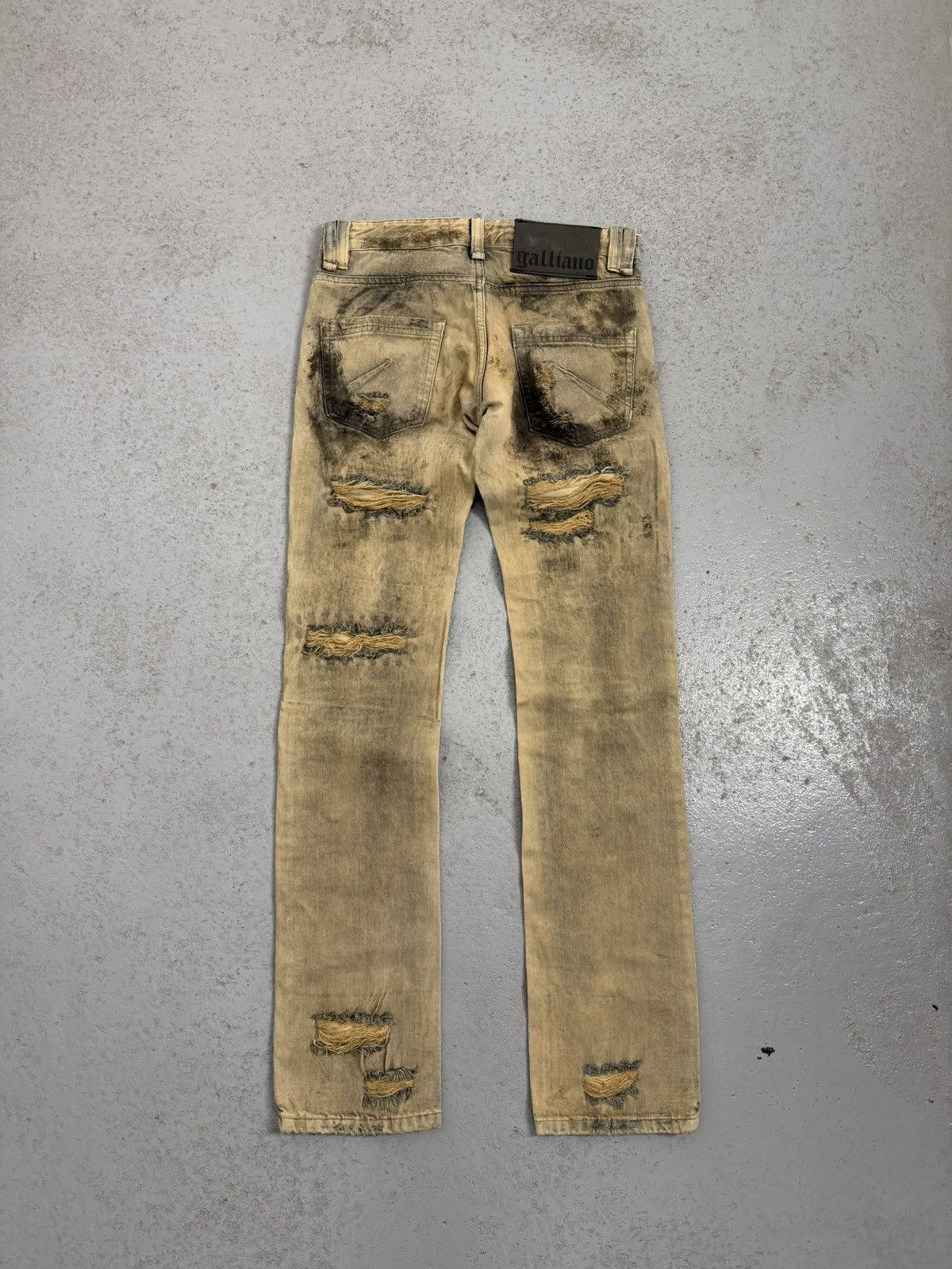 Vivienne Westwood Vintage 00s John Galliano Distressed Jeans Size US 28 / EU 44 - 11 Thumbnail