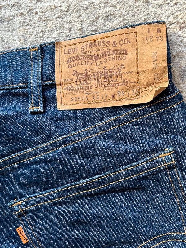 Levi's Levi’s 20505 0217 Jeans Sz W34 L34 Raw Deadstock 1980 Size US 34 / EU 50 - 3 Thumbnail