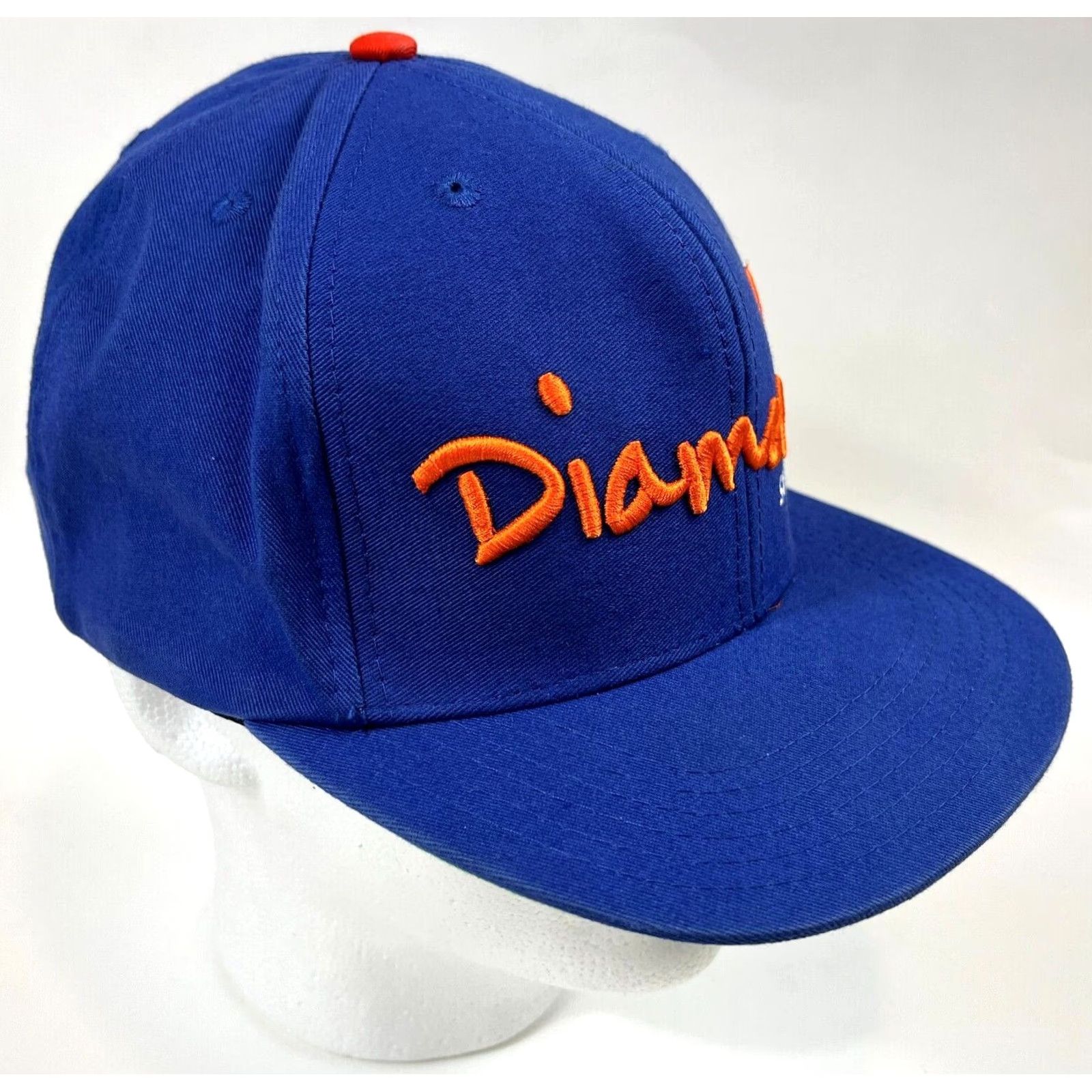 Diamond Supply Co. Diamond Supply Co. Snapback Hat Embroidered Blue Unisex Adults One Size Adjustable Cotton Streetwear 90s Vintage Men Women Boys Girls Size ONE SIZE - 3 Thumbnail