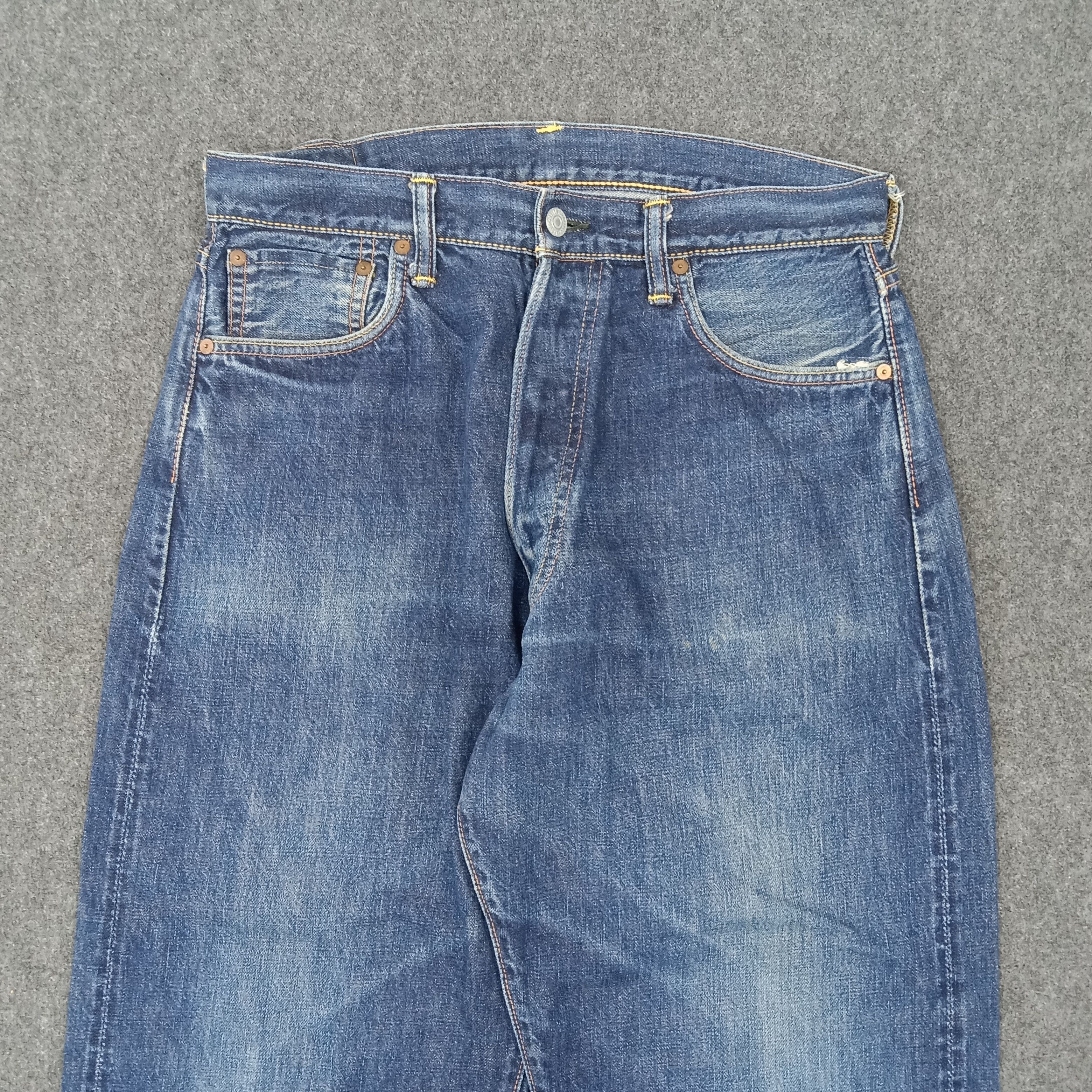 Evisu × Japanese Brand × Vintage Evisu Japanese Brand Daicock Custom Art Denim Jeans Size US 31 - 6 Thumbnail