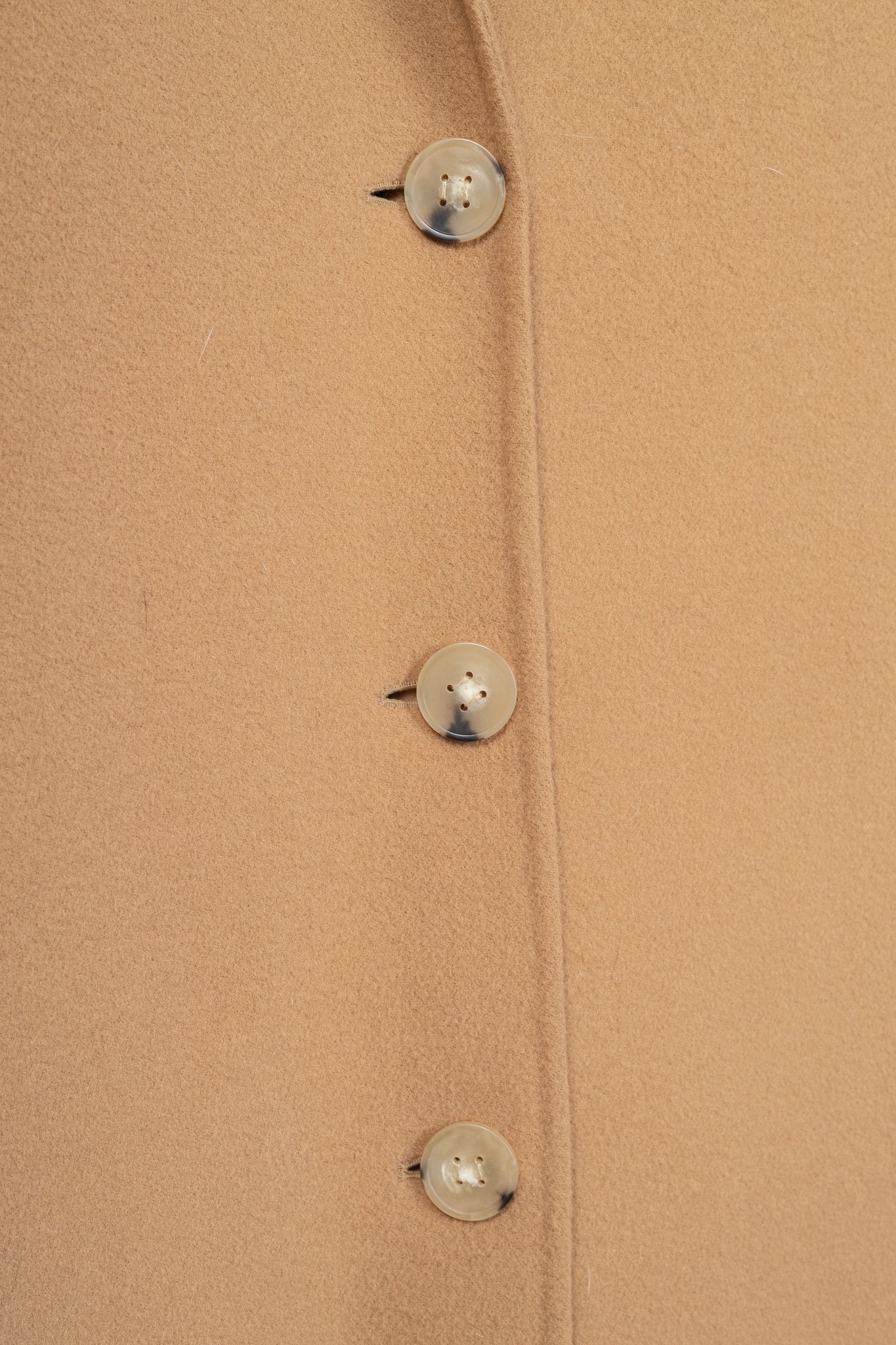 Acne Studios Acne Studios Camel Melange Single-Breasted Wool Coat Size S / US 4 / IT 40 - 8 Thumbnail