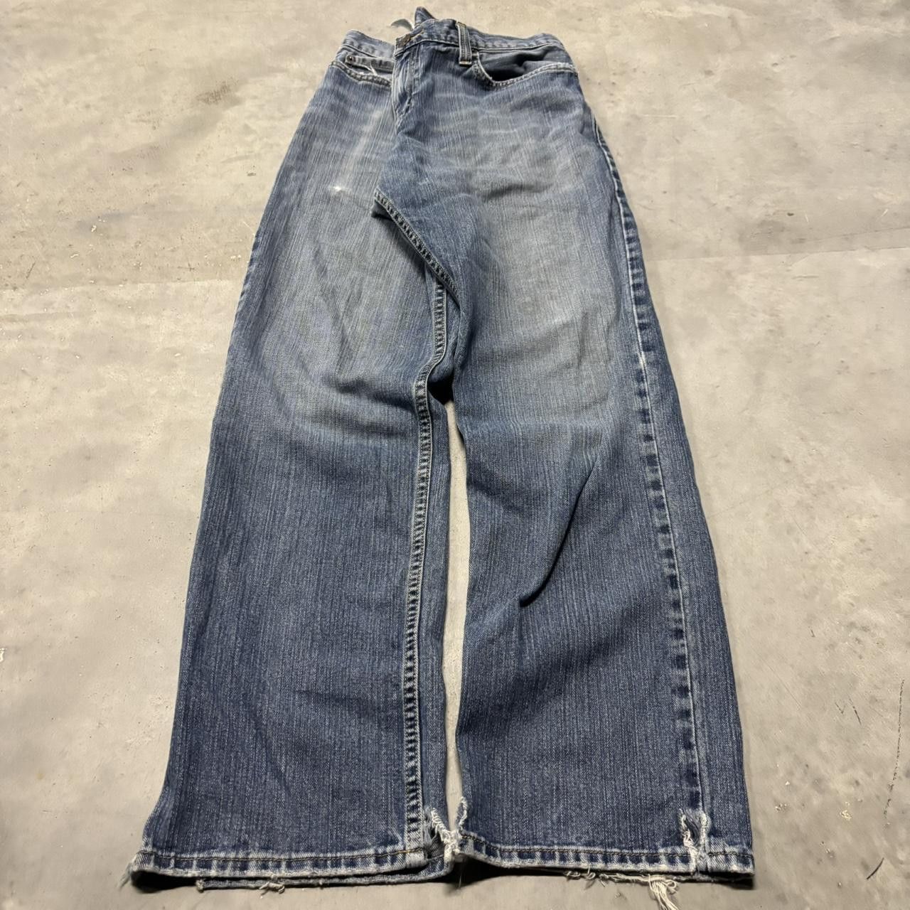 Japanese Brand × Vintage Crazy Vintage Y2K/2000s Grunge Dark Wash Denim Jeans! Size US 34 / EU 50 - 3 Thumbnail