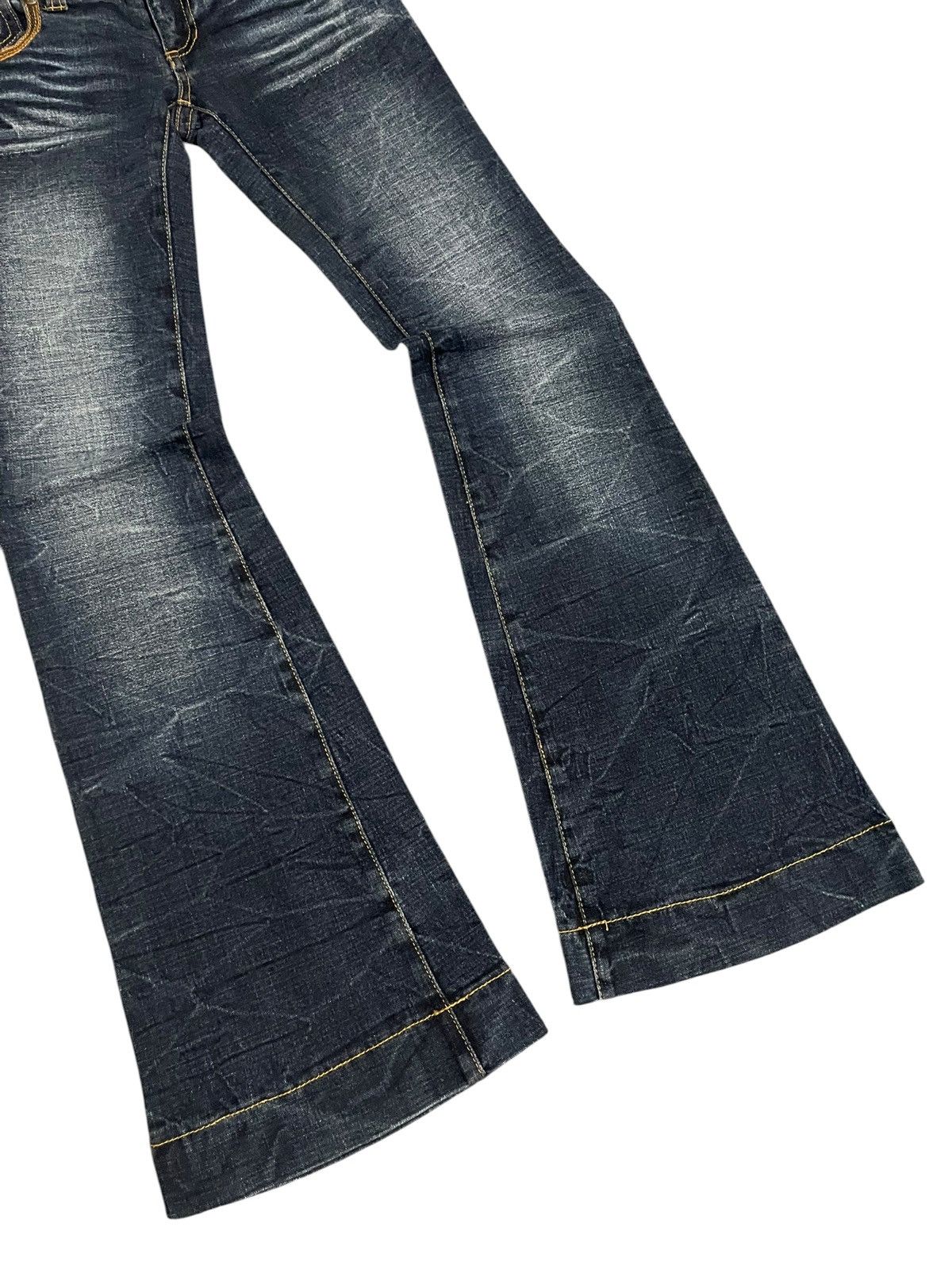 Tornado Mart Japanese Flared Bootcut Denim Pants Size 30" / US 8 / IT 44 - 7 Thumbnail