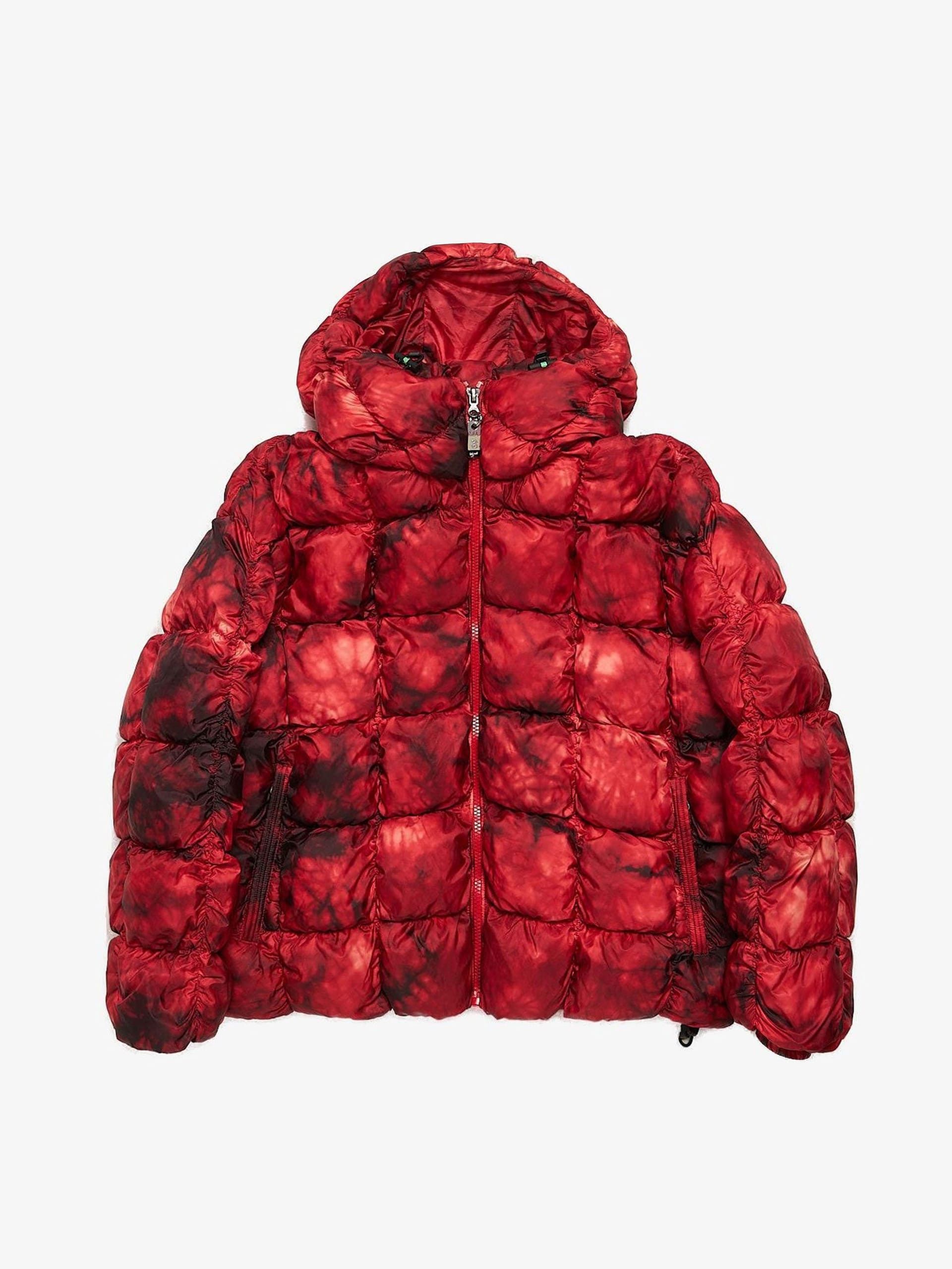 Diesel Red Black Padded Ripstop Puffer Polyester Jacket Size US L / EU 52-54 / 3 - 1 Thumbnail