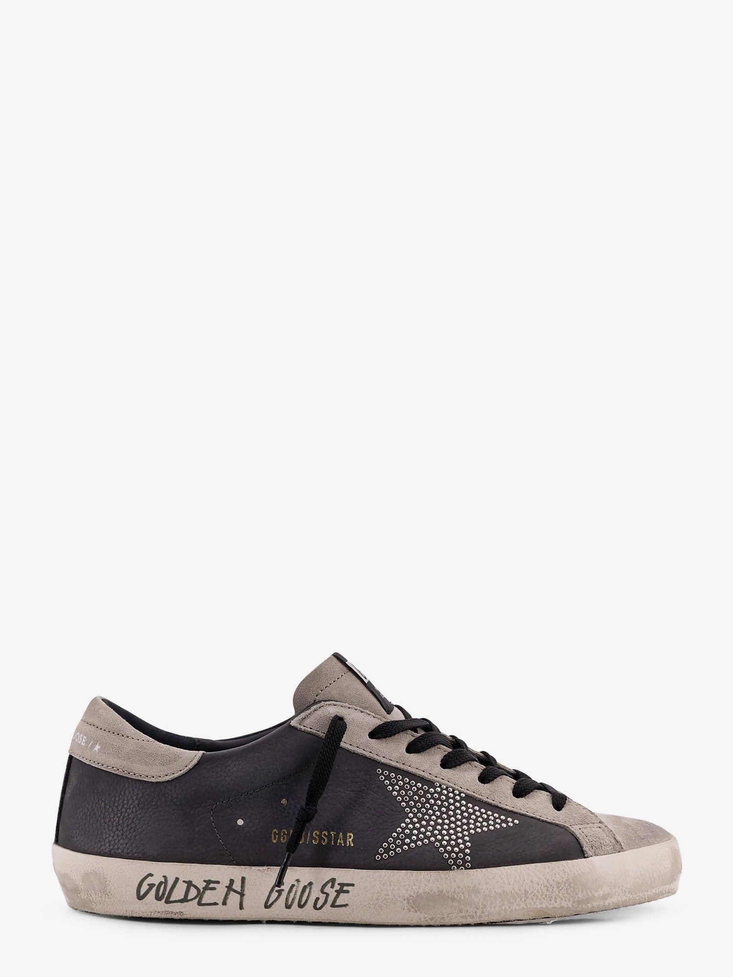 Golden Goose Superstar Leather Sneakers With Side Logo Size US 12 / EU 45 - 1 Thumbnail