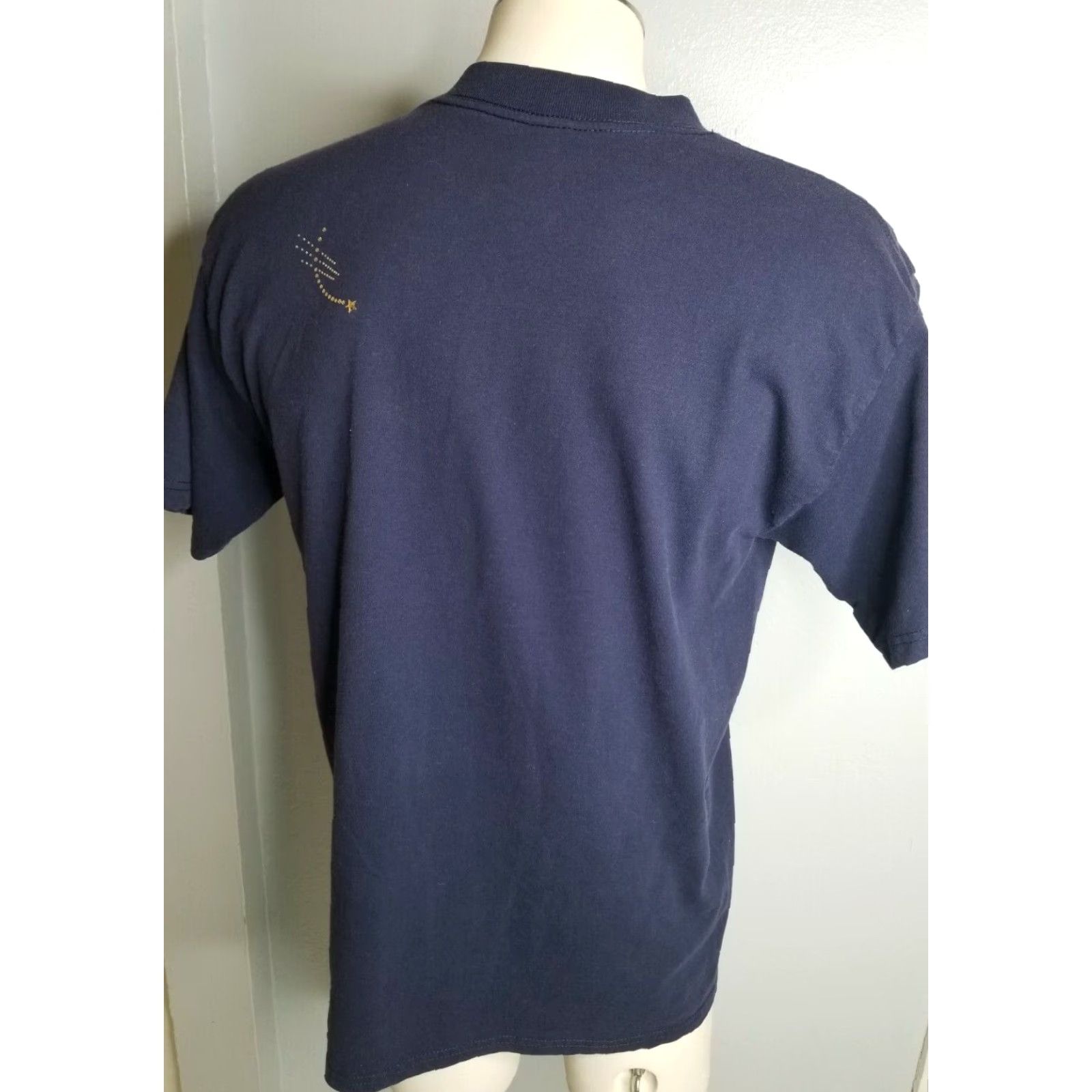 Gildan VINTAGE Mens L Michigan Studded Boat Souvenir Double Sided T-Shirt Blue Size US L / EU 52-54 / 3 - 3 Thumbnail