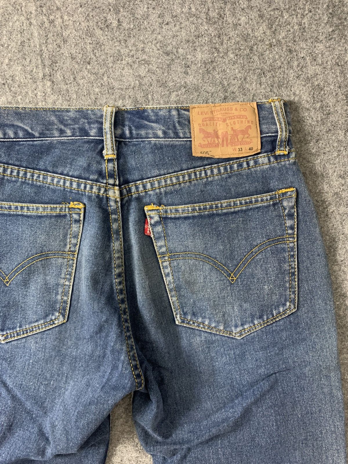 Levi's × Vintage Vintage Blue 'Levi's 505' Straight Fit Longpants Size US 33 - 7 Thumbnail