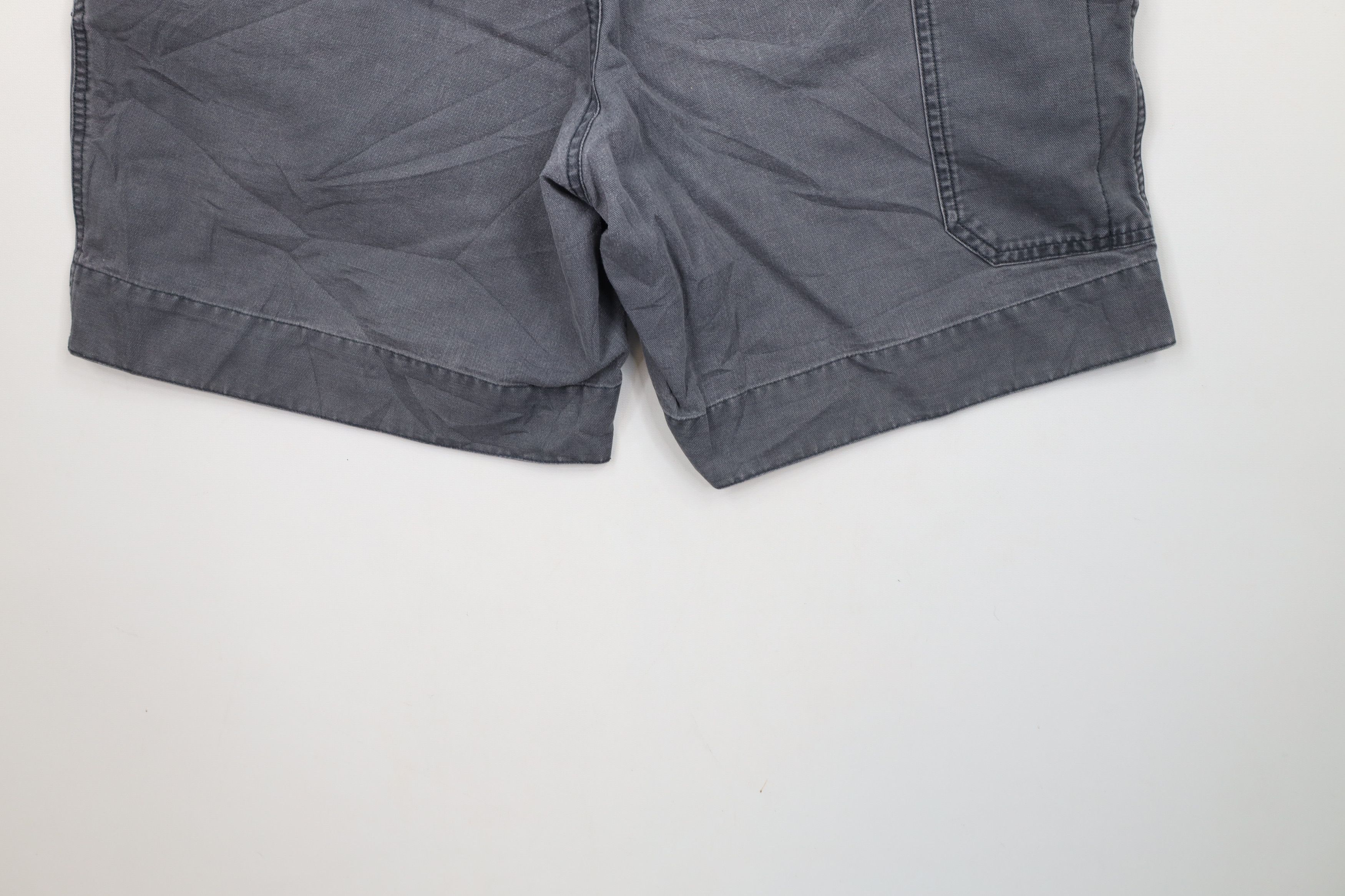 Columbia × Vintage Vintage 90s Columbia Spell Out Above Knee Canvas Shorts Gray Size US 32 / EU 48 - 11 Thumbnail