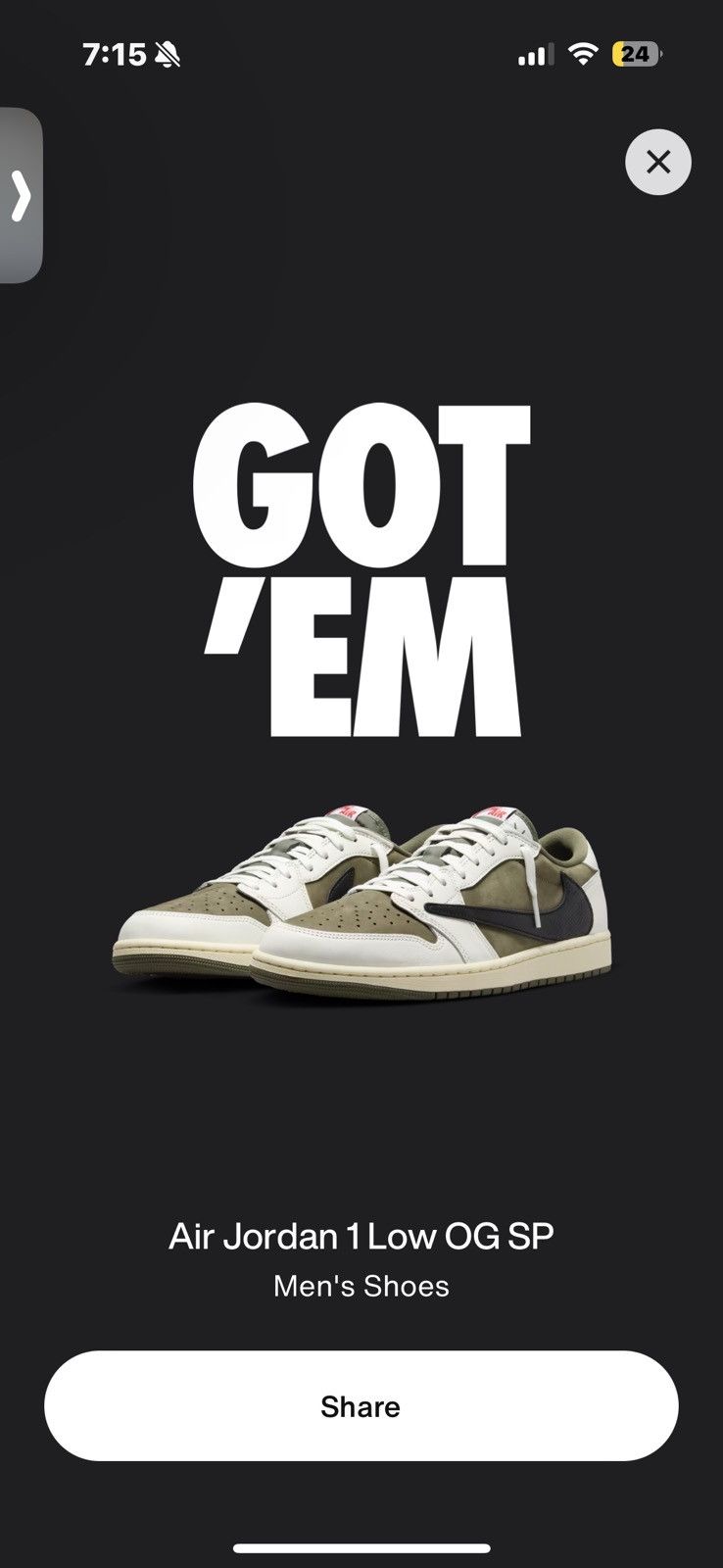 Nike Travis Reverse Olive Air jordan 1 Grailed