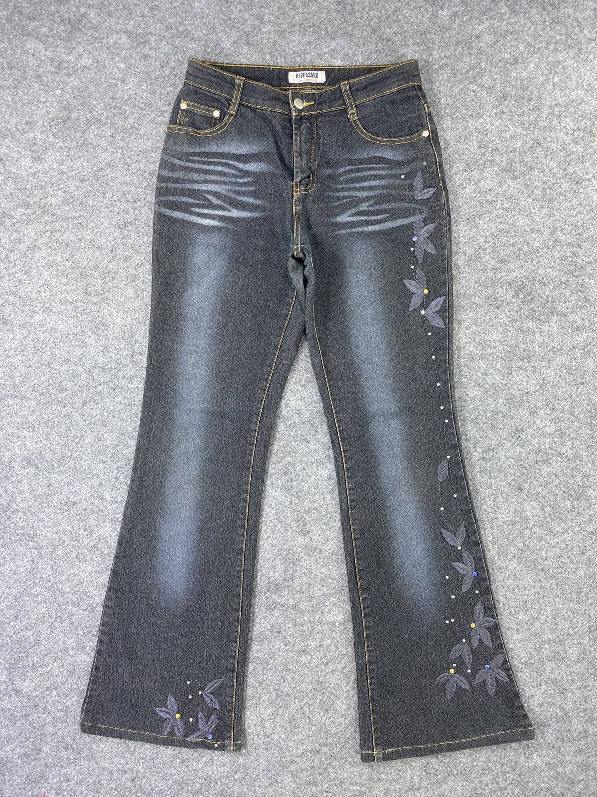 Jean Haphazard bootcut Wash Jeans - J1006 Size 27" / US 4 / IT 40 - 1 Thumbnail