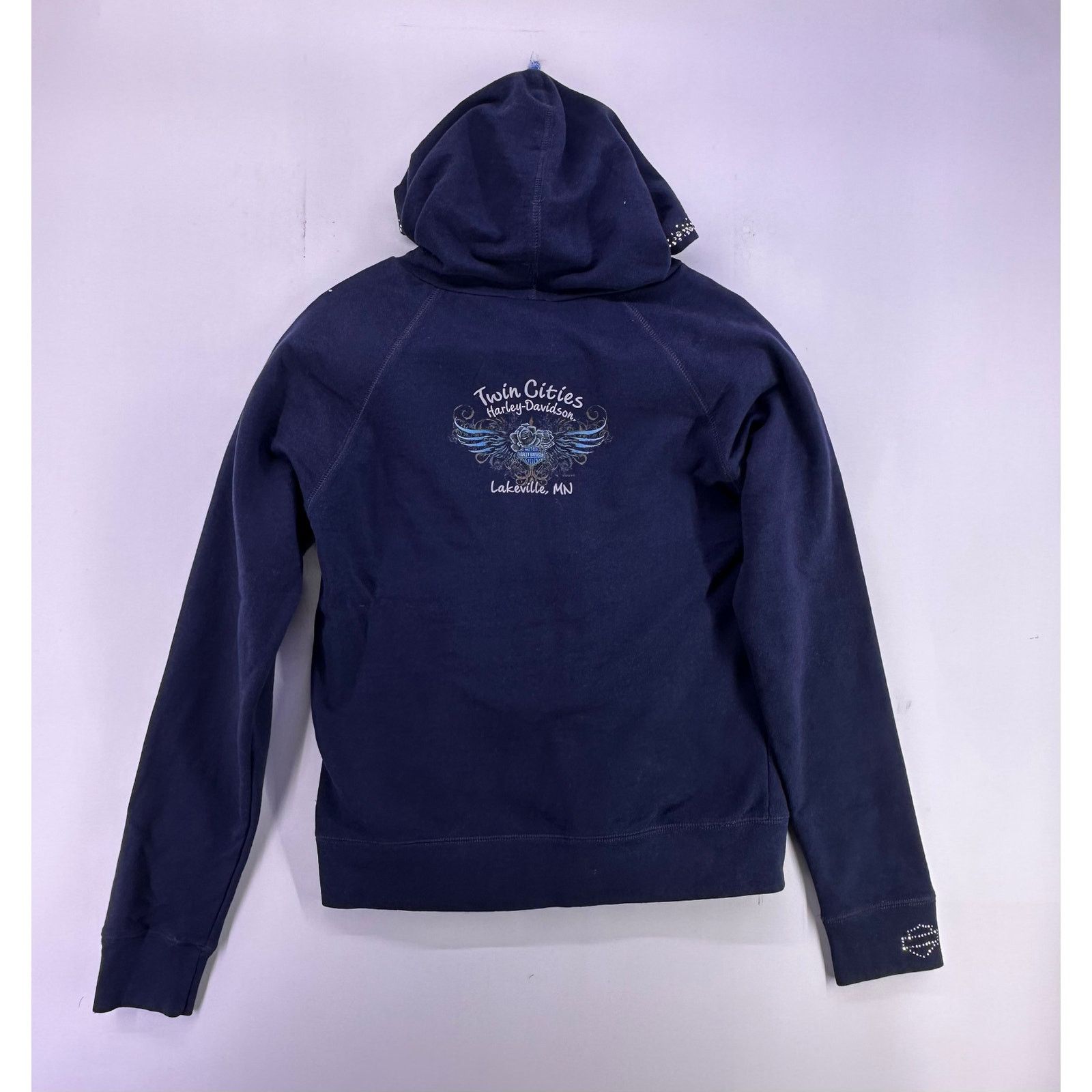 Harley Davidson Harley Davidson Twin Cities Lakeville Navy Zipup Hoodie 2012 Size M / US 6-8 / IT 42-44 - 10 Thumbnail