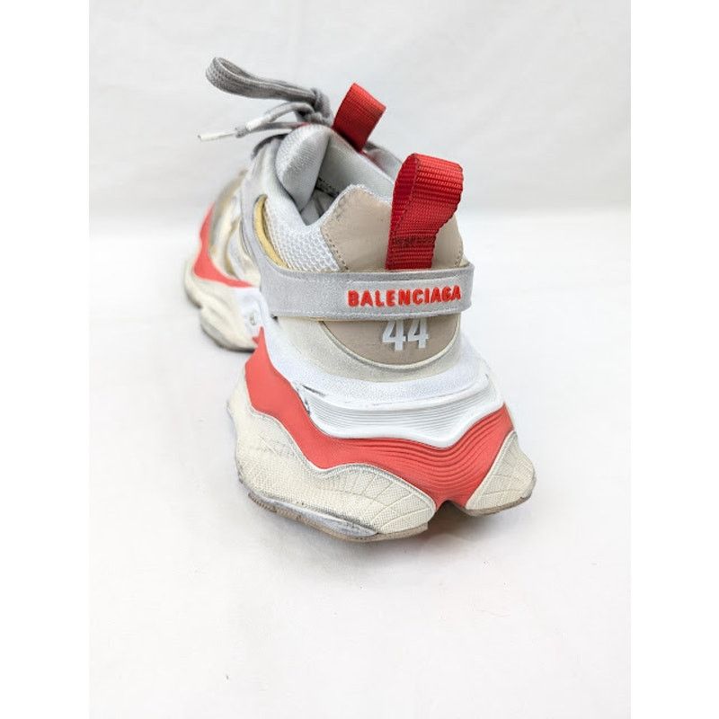 Balenciaga o1rshd1 Cargo Suede Low-Top Sneakers in Beige/Grey/Red Size US 11 / EU 44 - 12 Thumbnail
