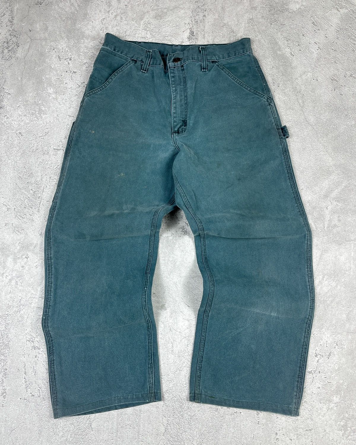 Carhartt × Streetwear × Vintage Dark Moss Double Knee Green