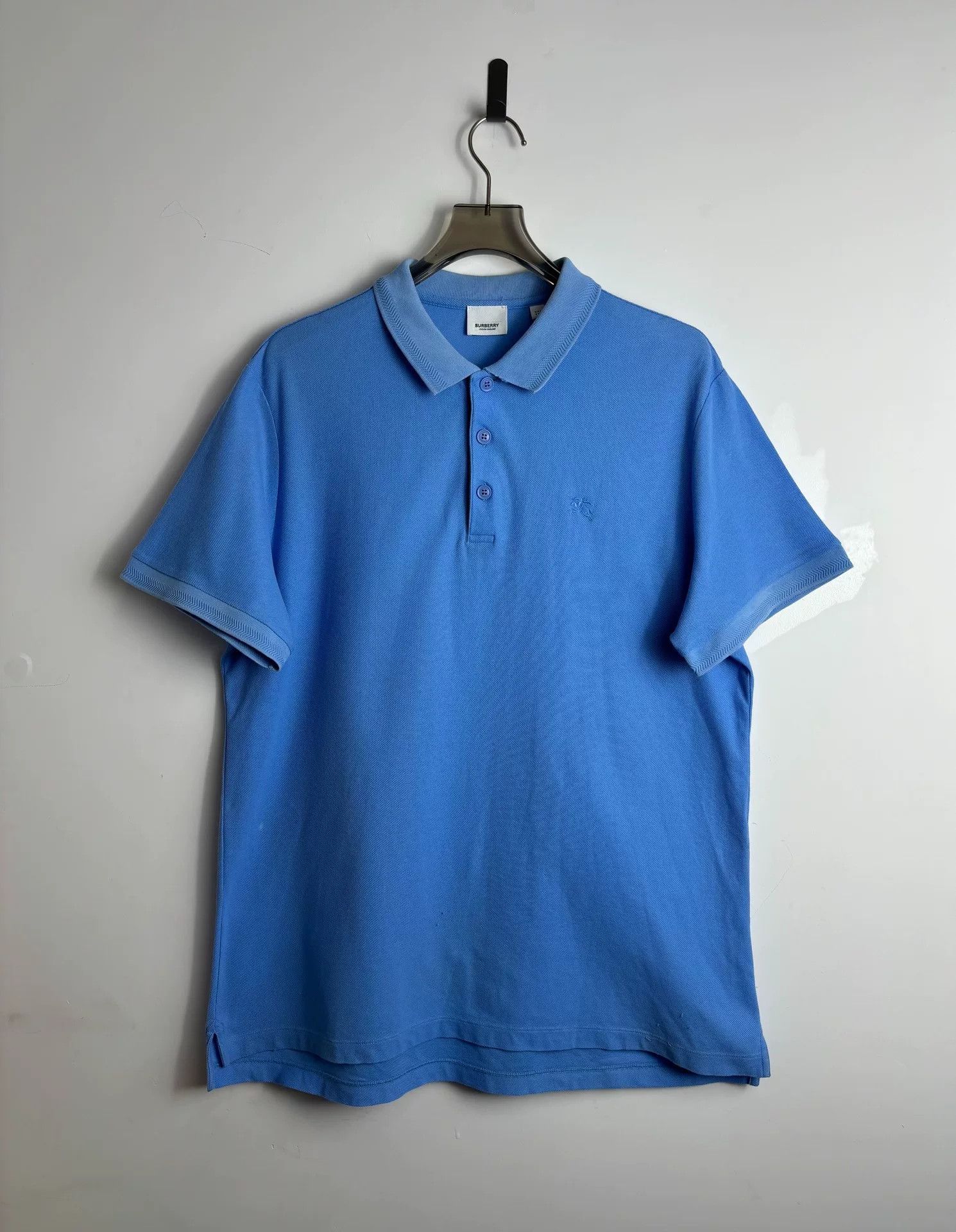 Burberry Burberry Embroidered Blue Polo xs Men Size US XS / EU 42 / 0 - 1 Thumbnail