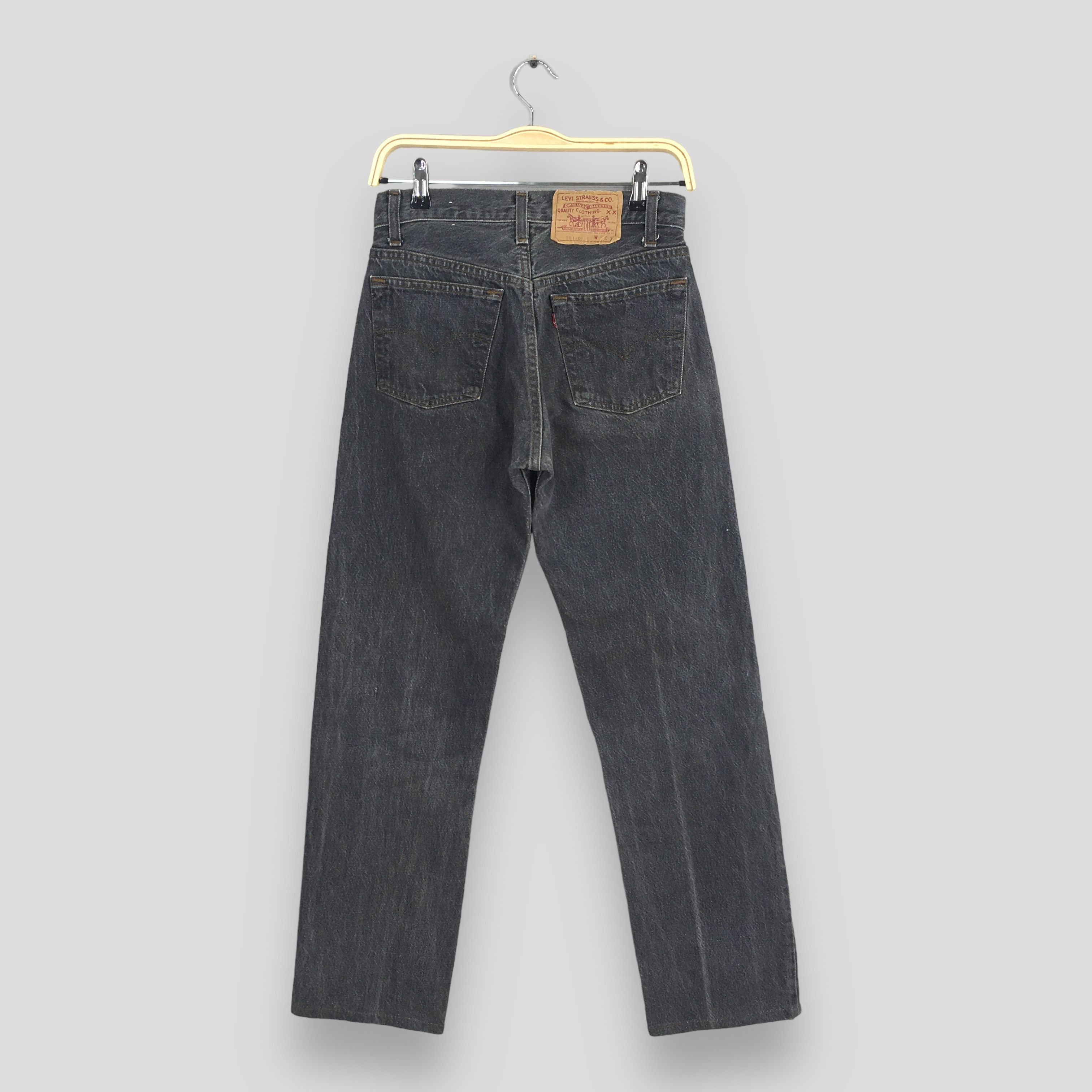 Levi's Size 26x28 Vintage 80s Levi's 501 Faded Black Jeans S130 Size 26" / US 2 / IT 38 - 8 Thumbnail
