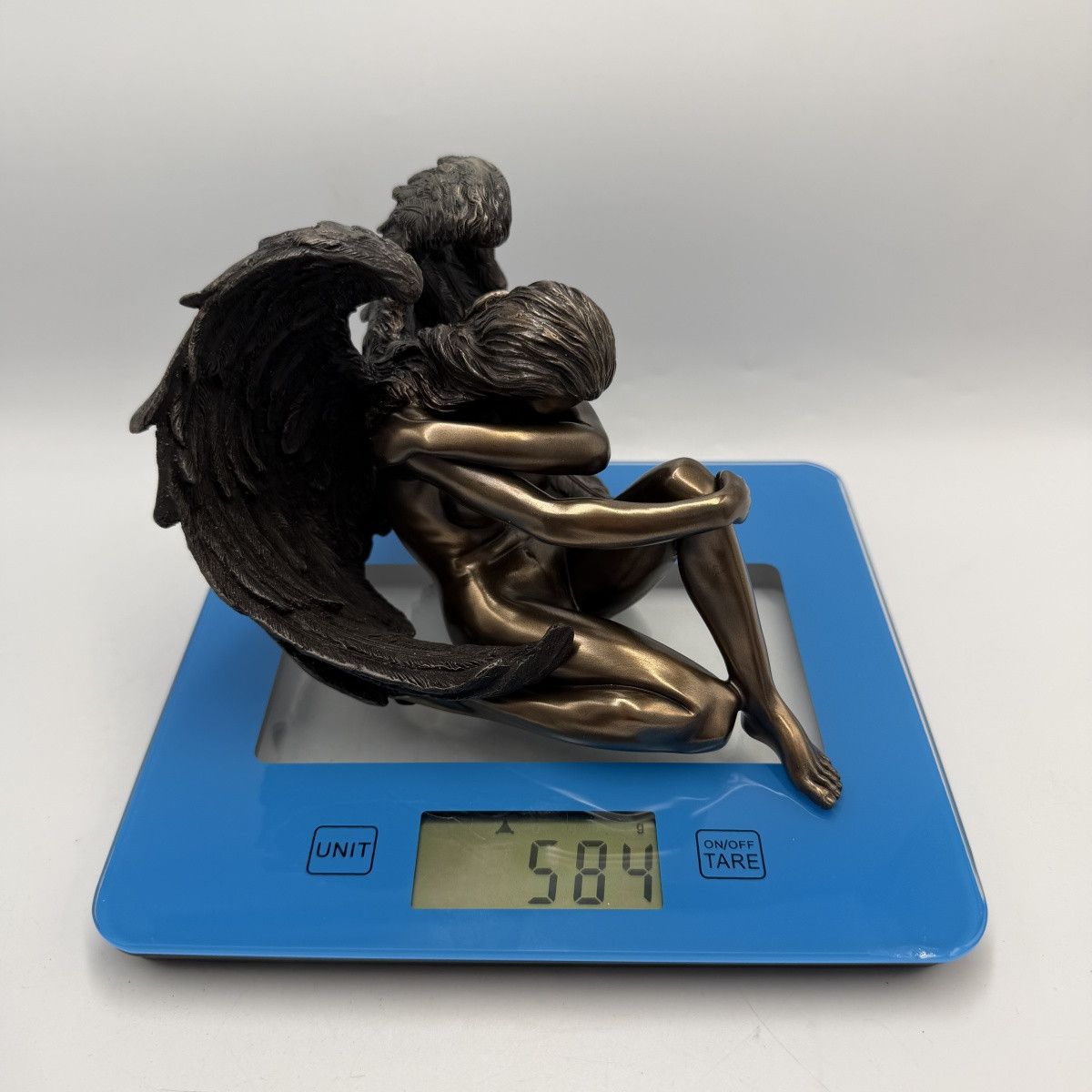 Other Sad Angel Figurine Statue Bronze Finish Polystone Statue Size ONE SIZE - 8 Thumbnail