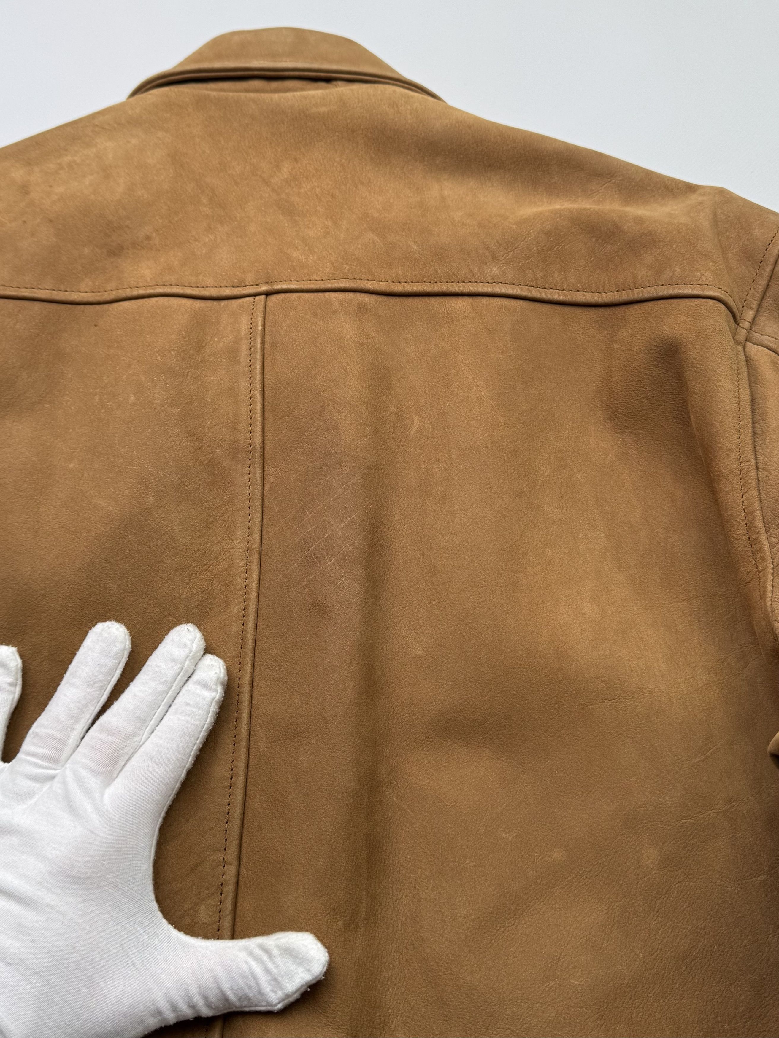 Japanese Brand Vintage Leather Bomber Jacket B135(V174)E2 Size US XXL / EU 58 / 5 - 14 Thumbnail