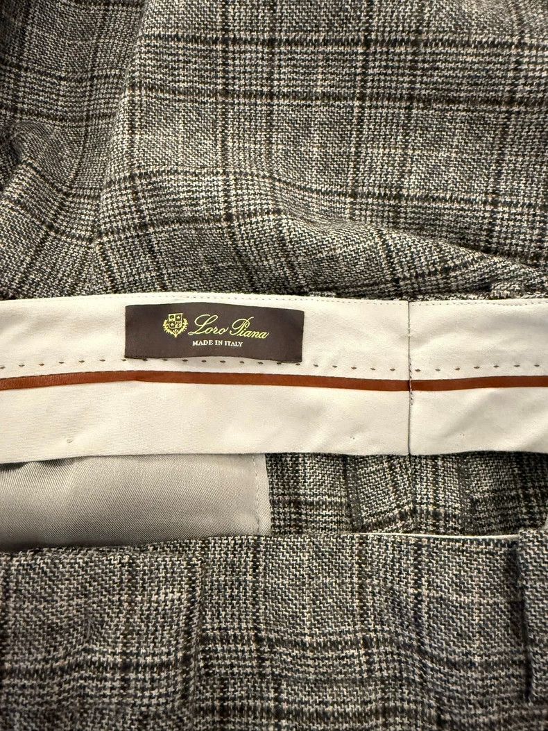 Loro Piana LORO PIANA Wool plaid trousers Size 28" / US 6 / IT 42 - 4 Thumbnail