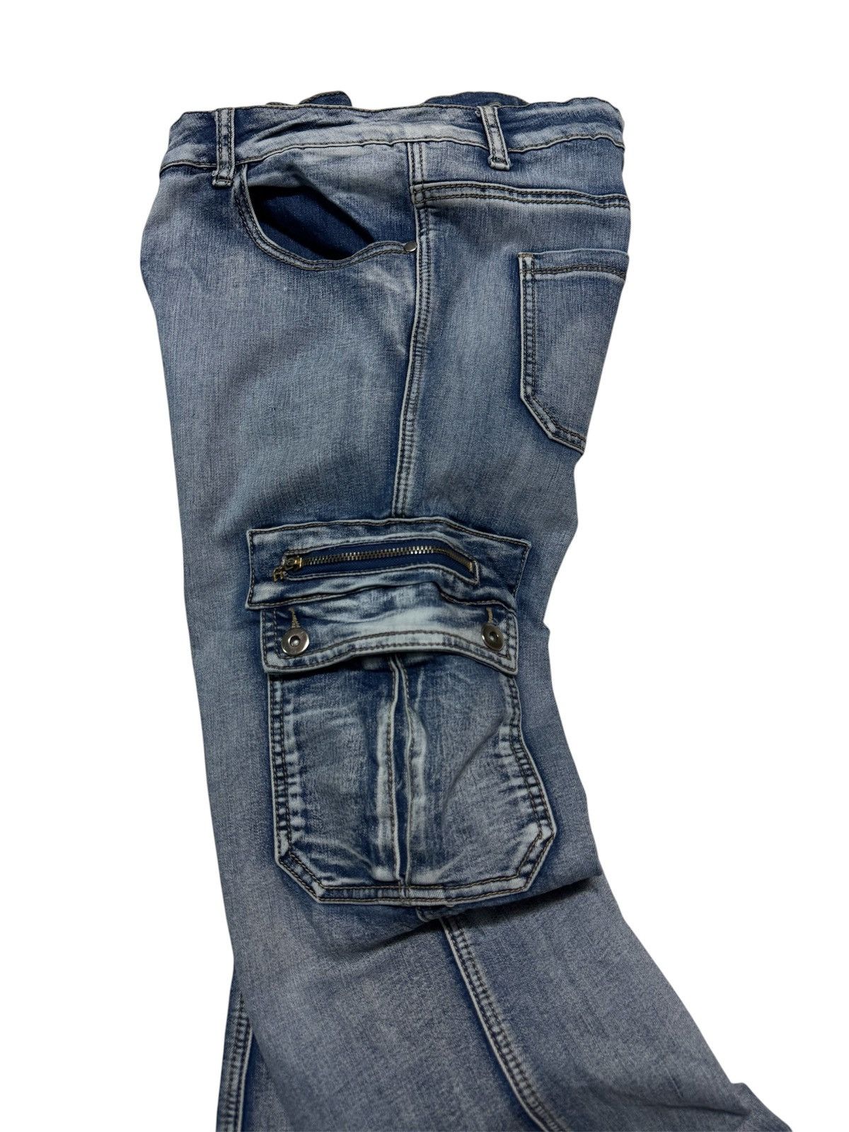 20471120 VINTAGE FLARED GLAMOUR OUTFITTERS SICK WASHED CARGO PUNK Size US 33 - 13 Thumbnail
