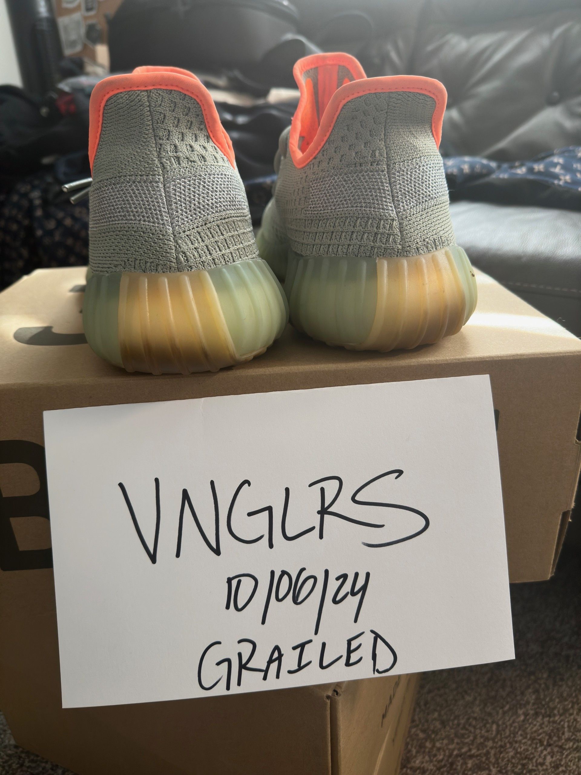 Adidas × Yeezy Adidas Yeezy Boost 350 V2 Desert Sage Size US 12 / EU 45 - 6 Thumbnail
