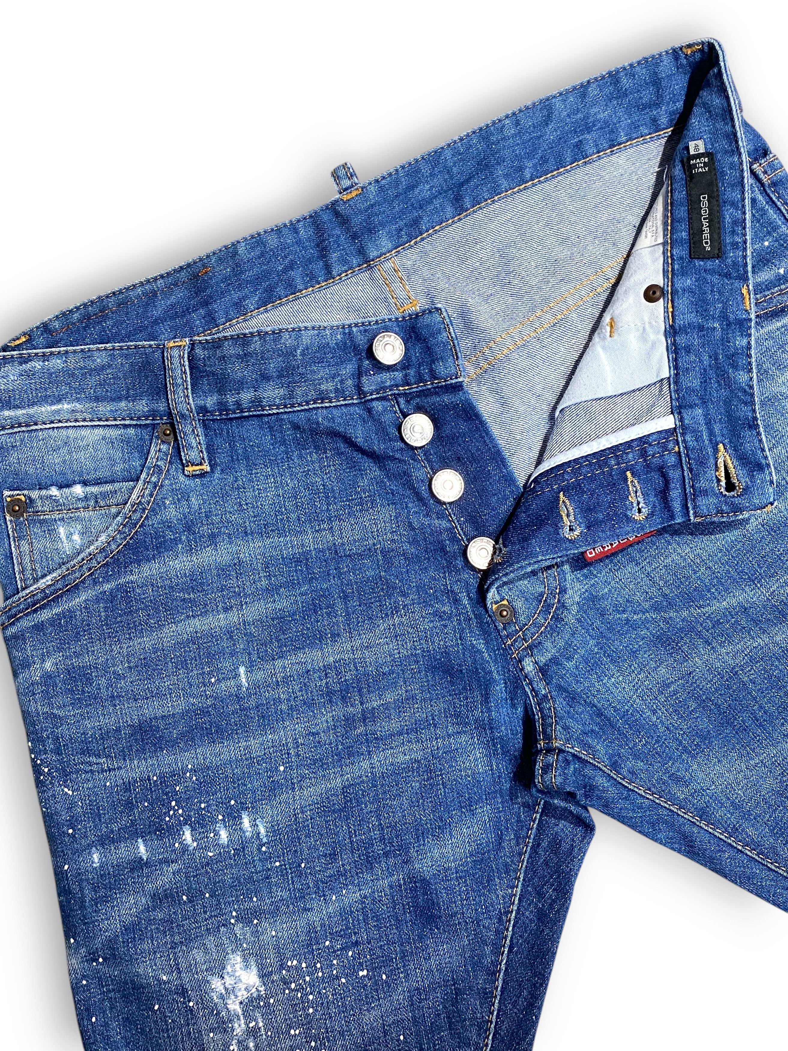 Dsquared2 Dsquared 2 Marine Distressed Washed Denim Shorts Vintage Y2K Size US 32 / EU 48 - 9 Thumbnail