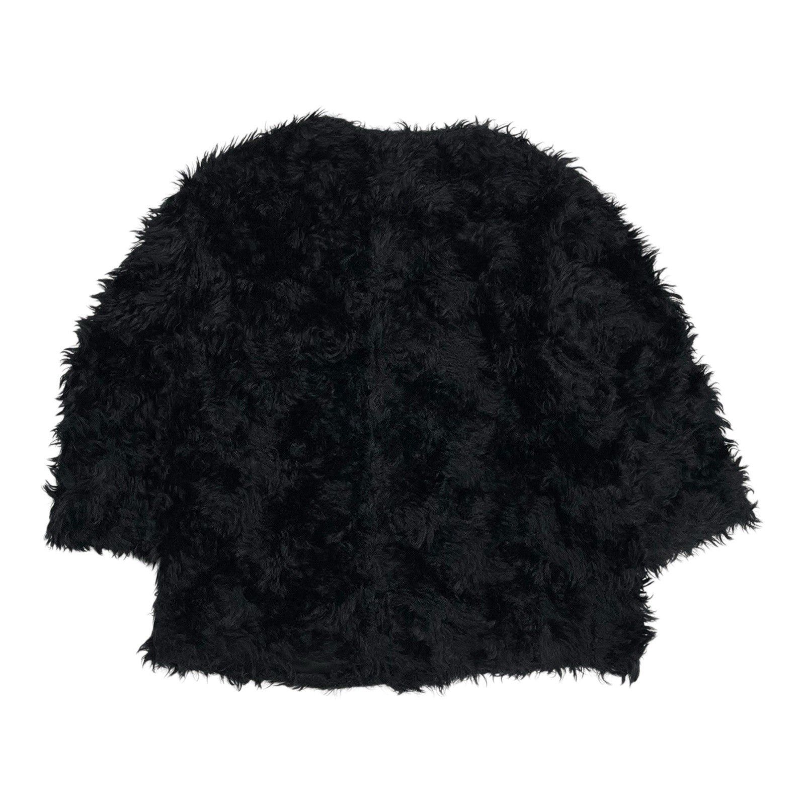 Prada Prada Mohair Cardigan Cropped Fur Jacket 3/4 Sleeve Black Size S / US 4 / IT 40 - 2 Thumbnail