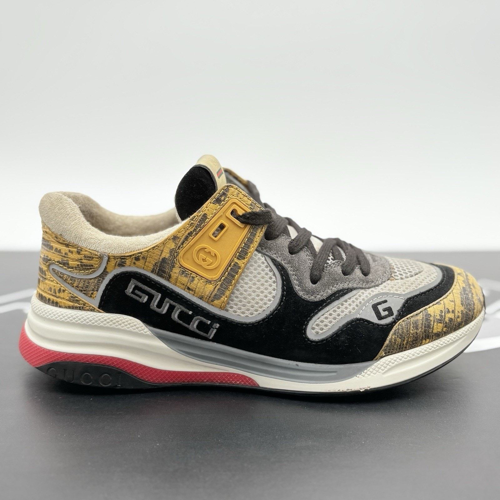 Gucci Size 6.5 G (7 US) - Gucci Ultrapace ' Yellow Tejus Printed ' Size US 7 / EU 40 - 2 Thumbnail