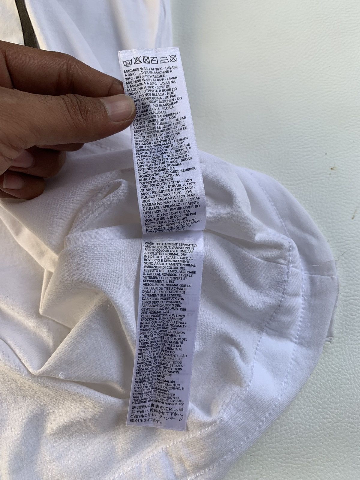 Diesel Diesel Distressed Duct Tape Art White Tshirt Size US S / EU 44-46 / 1 - 15 Thumbnail