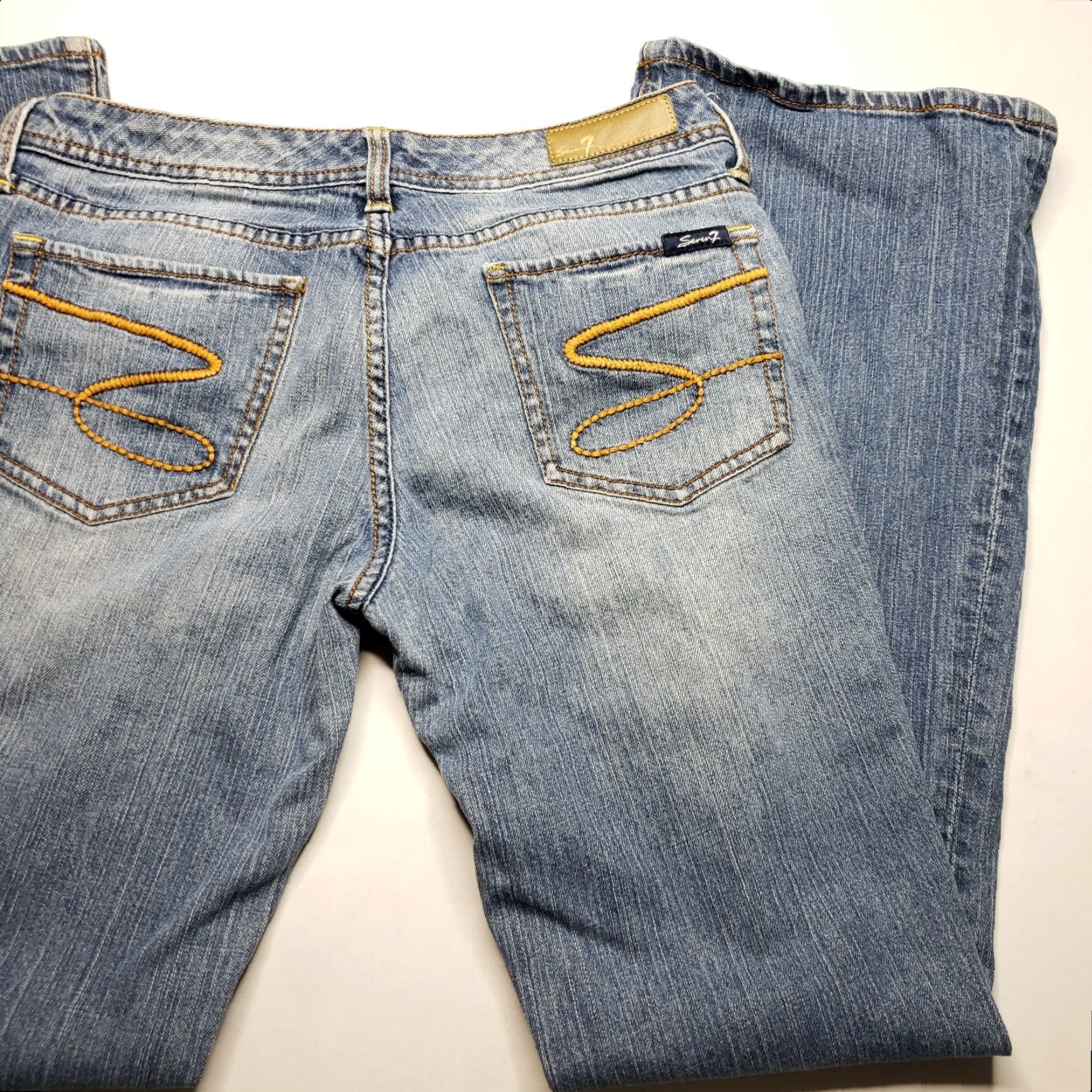 Vintage Seven 7 Premium Jeans Womens Sz 32 Medium Wash Pants Jeans Size 24" / US 00 / IT 34 - 5 Thumbnail