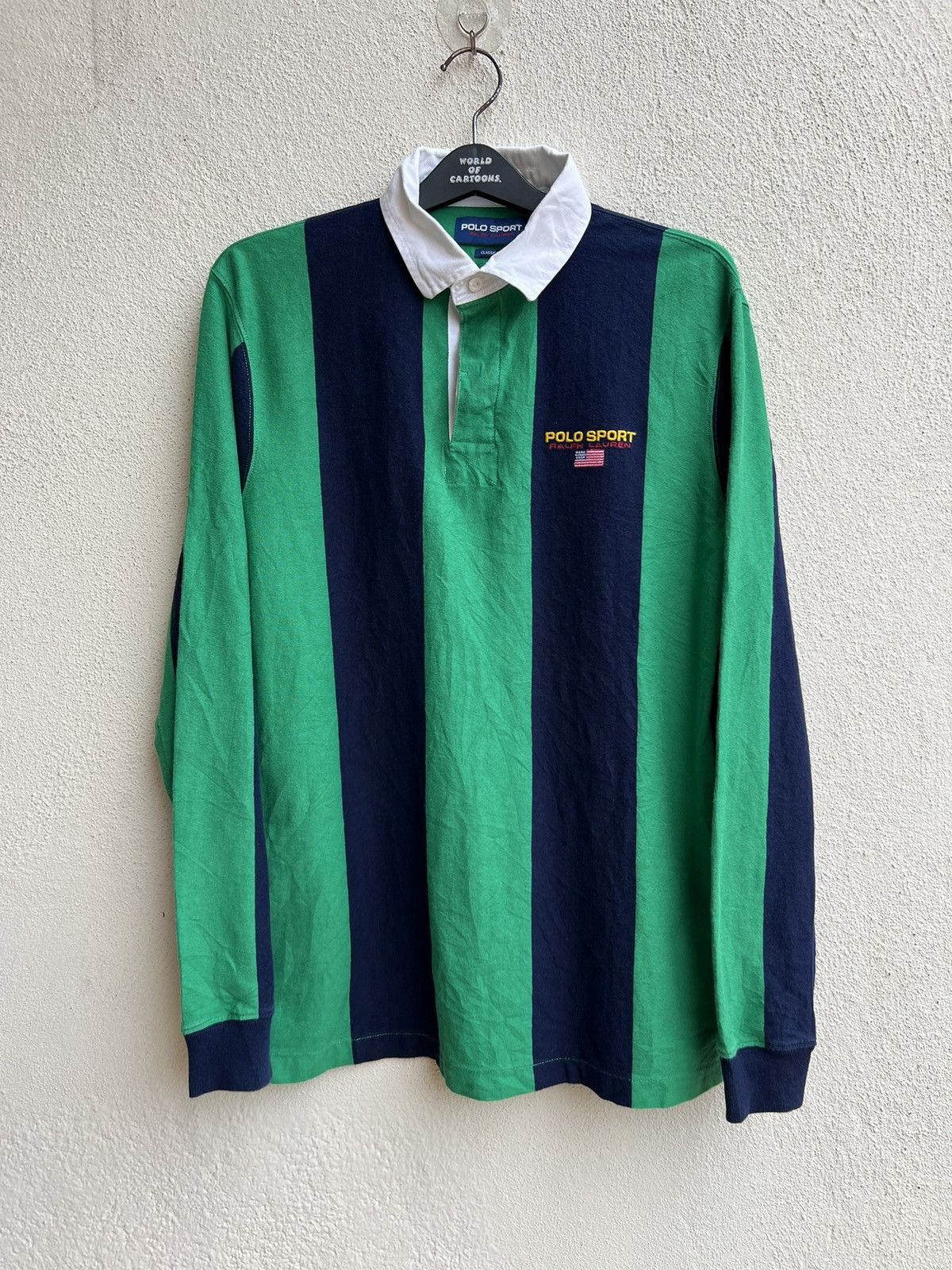 Polo Ralph Lauren Polo Sport Ralph Lauren USA Flag Color Block Rugby Shirt Size US L / EU 52-54 / 3 - 21 Thumbnail