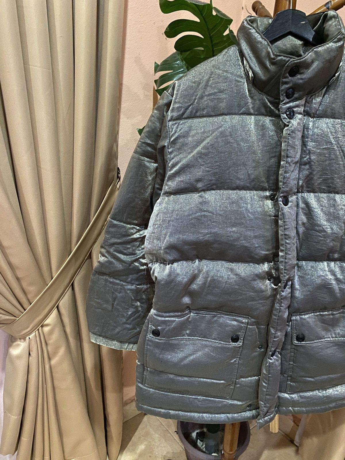 DKNY DKNY Metallic Down Jacket Vintage Donna Karan New York Coat Size US M / EU 48-50 / 2 - 7 Thumbnail