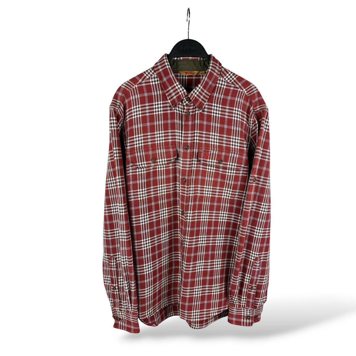 Fjallraven Vintage Fjallraven 88069 Flannel Duck Shirt L/S Button Down Size US L / EU 52-54 / 3 - 1 Thumbnail