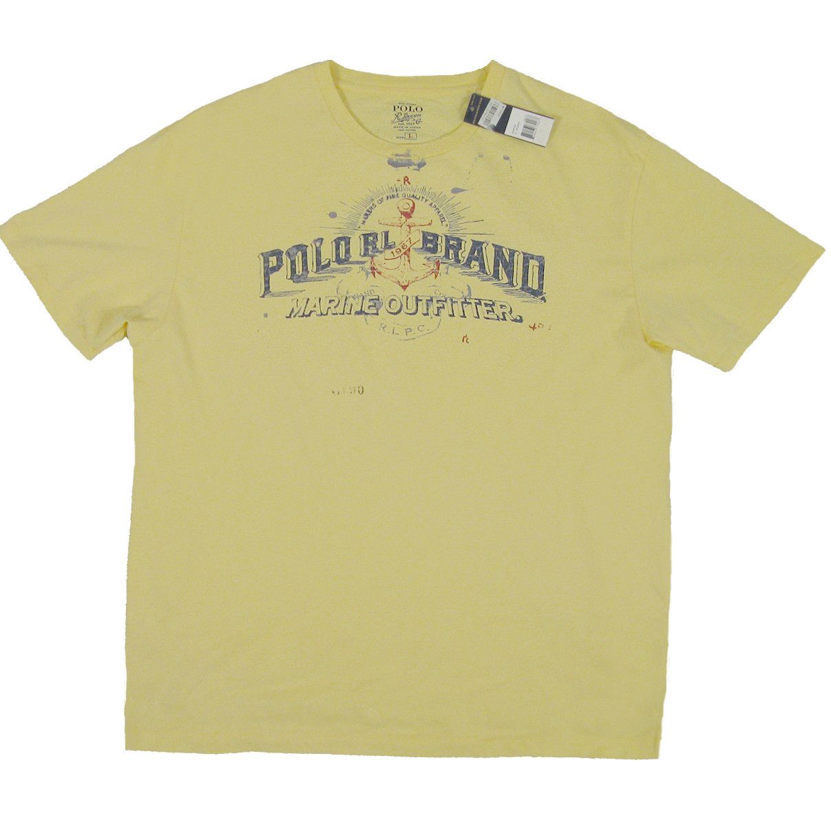 Polo Ralph Lauren NEW Vintage Polo Ralph Lauren T Shirt Yellow Marine Outfiter Size US L / EU 52-54 / 3 - 1 Preview