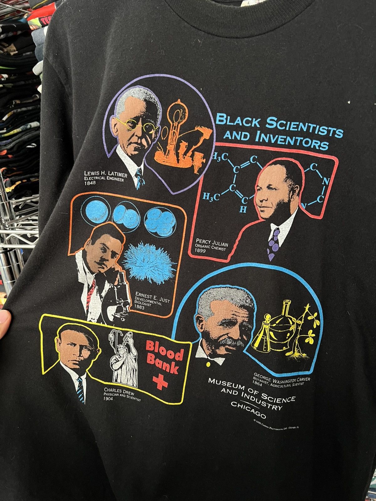 Arts & Science 1995 Black Scientists and Inventors Museum of Science Tee Size US L / EU 52-54 / 3 - 5 Thumbnail