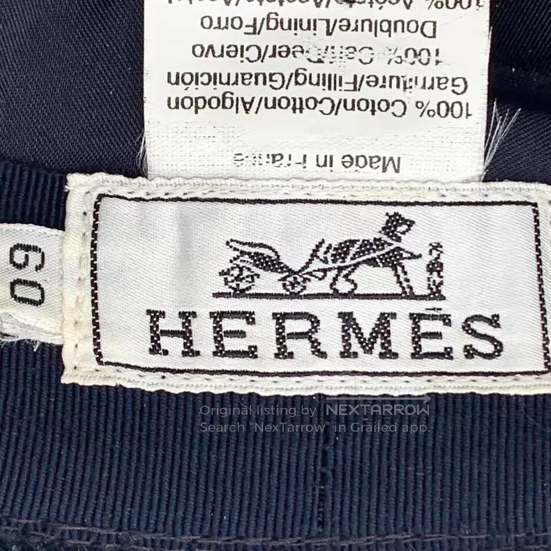 Hermes Hermes size 60 Dark Blue Cotton Casual Corduroy Fisherman's Size ONE SIZE - 7 Thumbnail