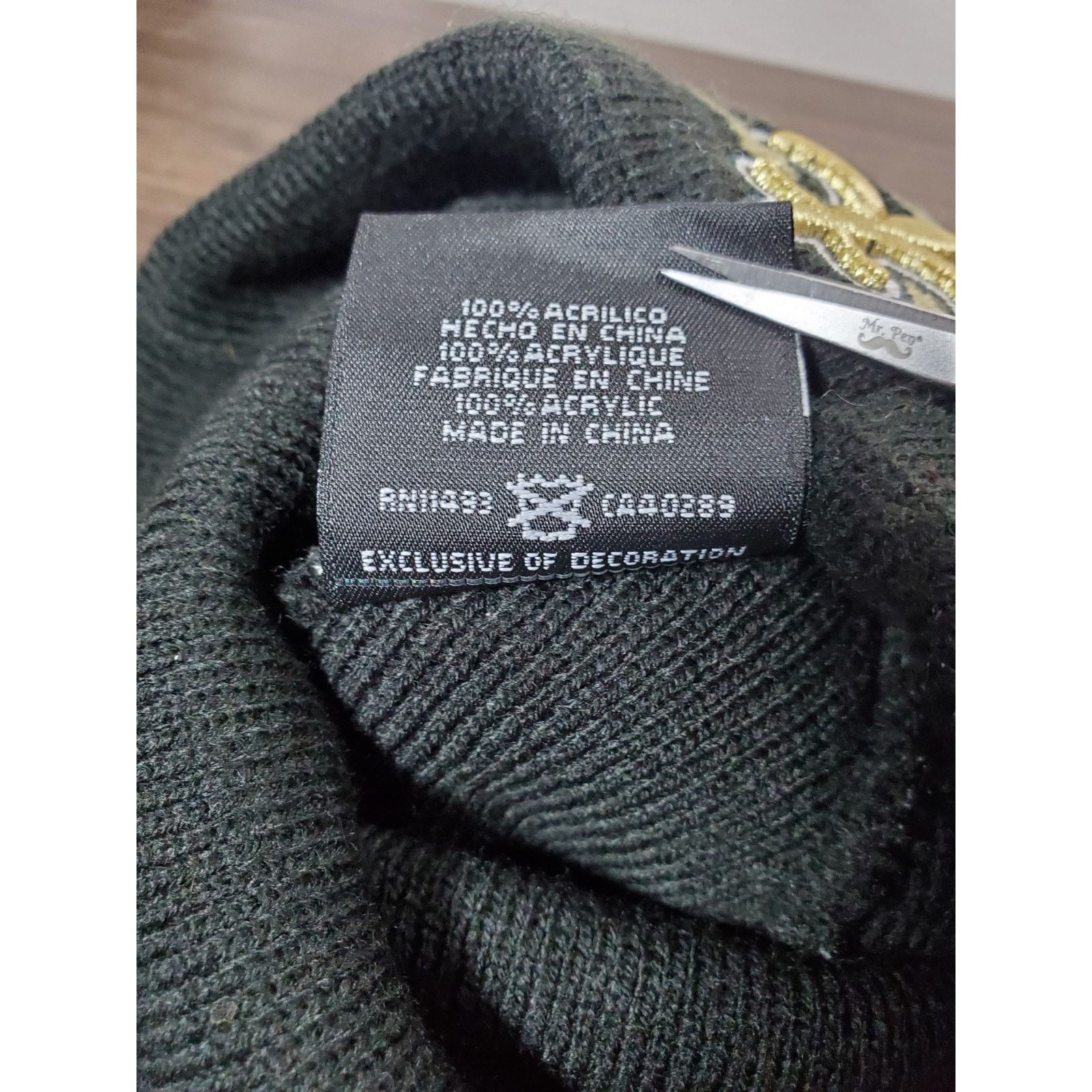 NFL × New Era New Orleans Saints Pom Beanie Knit Winter Hat Cap Football Size ONE SIZE - 8 Thumbnail
