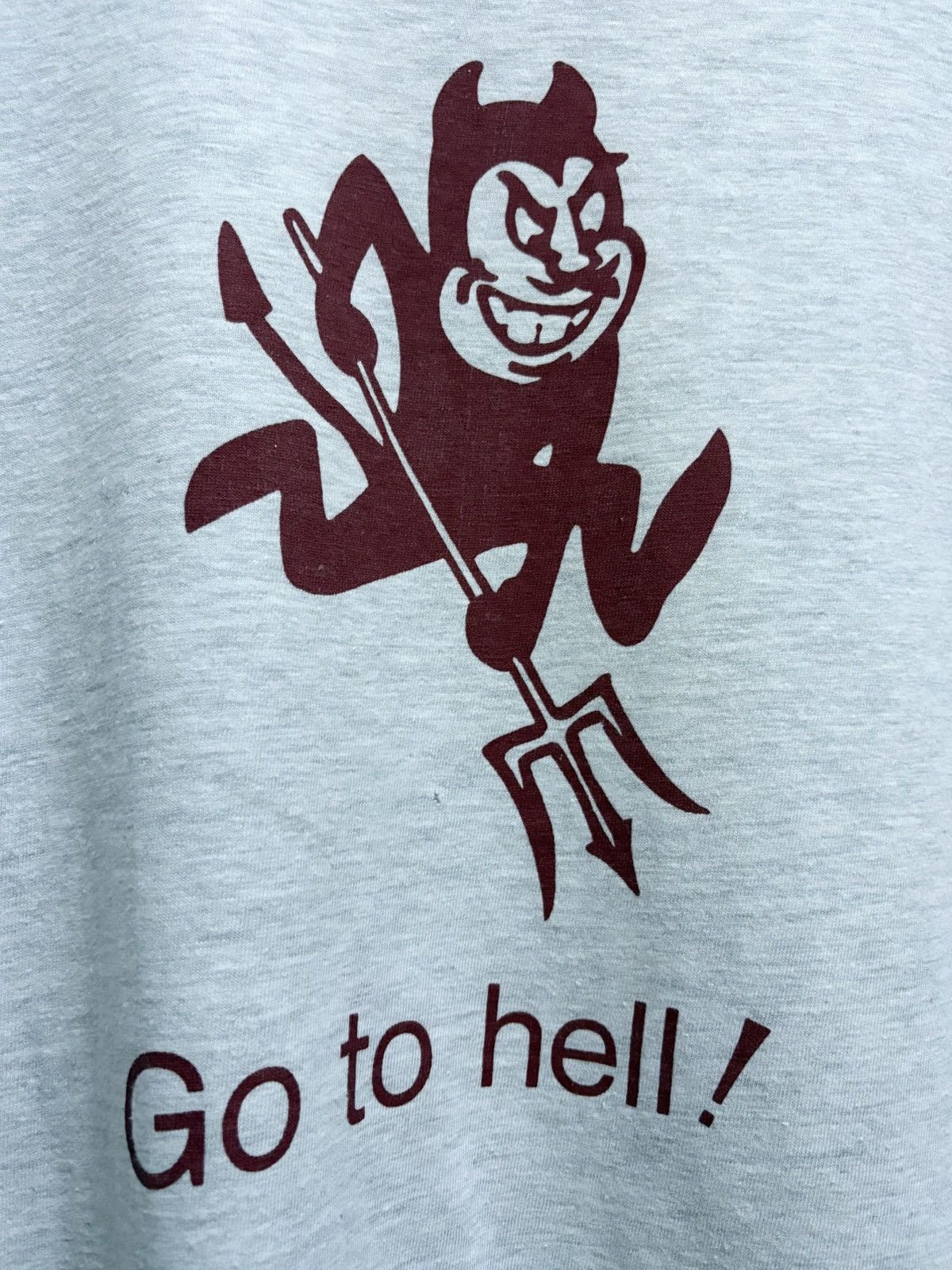 Vintage Vintage 90's Arizona University Sparky Go to Hell ! T-Shirt Size US M / EU 48-50 / 2 - 4 Thumbnail