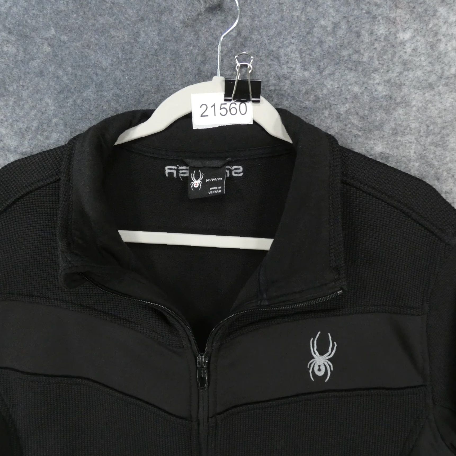 Spyder Spyder Jacket Mens M Black Full Zip Fleece Logo Size US M / EU 48-50 / 2 - 2 Thumbnail