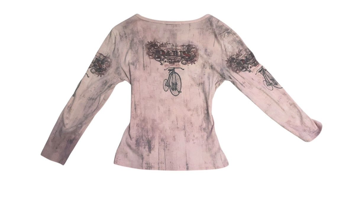 Vintage Dress Barn Dusty Pink Graphic Long Sleeve – Size Medium Size M / US 6-8 / IT 42-44 - 2 Thumbnail