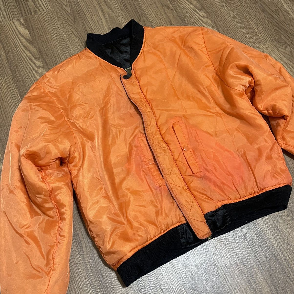 Vintage Vintage reversible black and orange bomber jacket Size US XXL / EU 58 / 5 - 3 Thumbnail