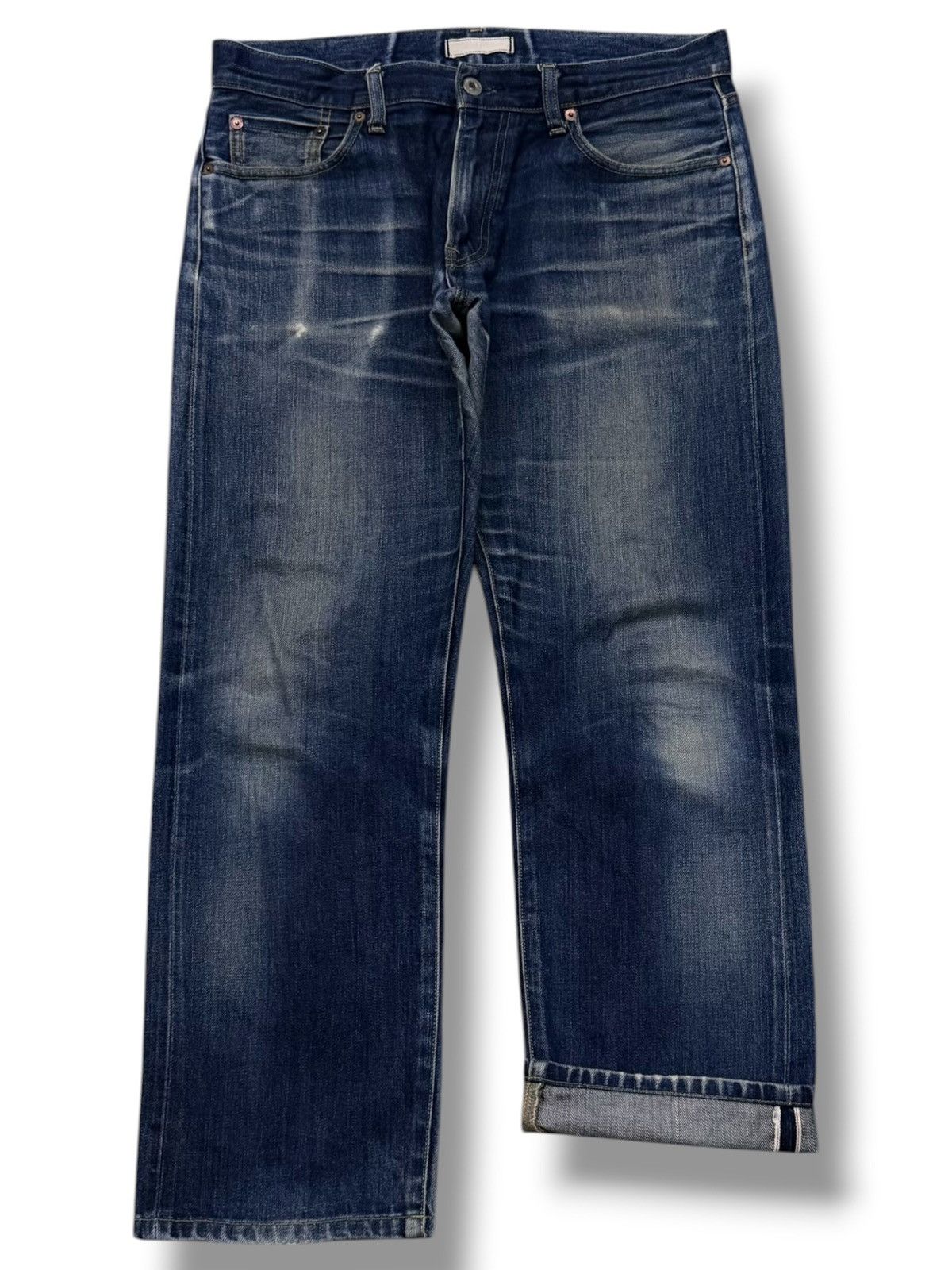Uniqlo Vintage Uniqlo Japan Selvedge Denim Jeans | Vintage Fade W34 Size US 34 / EU 50 - 2 Thumbnail